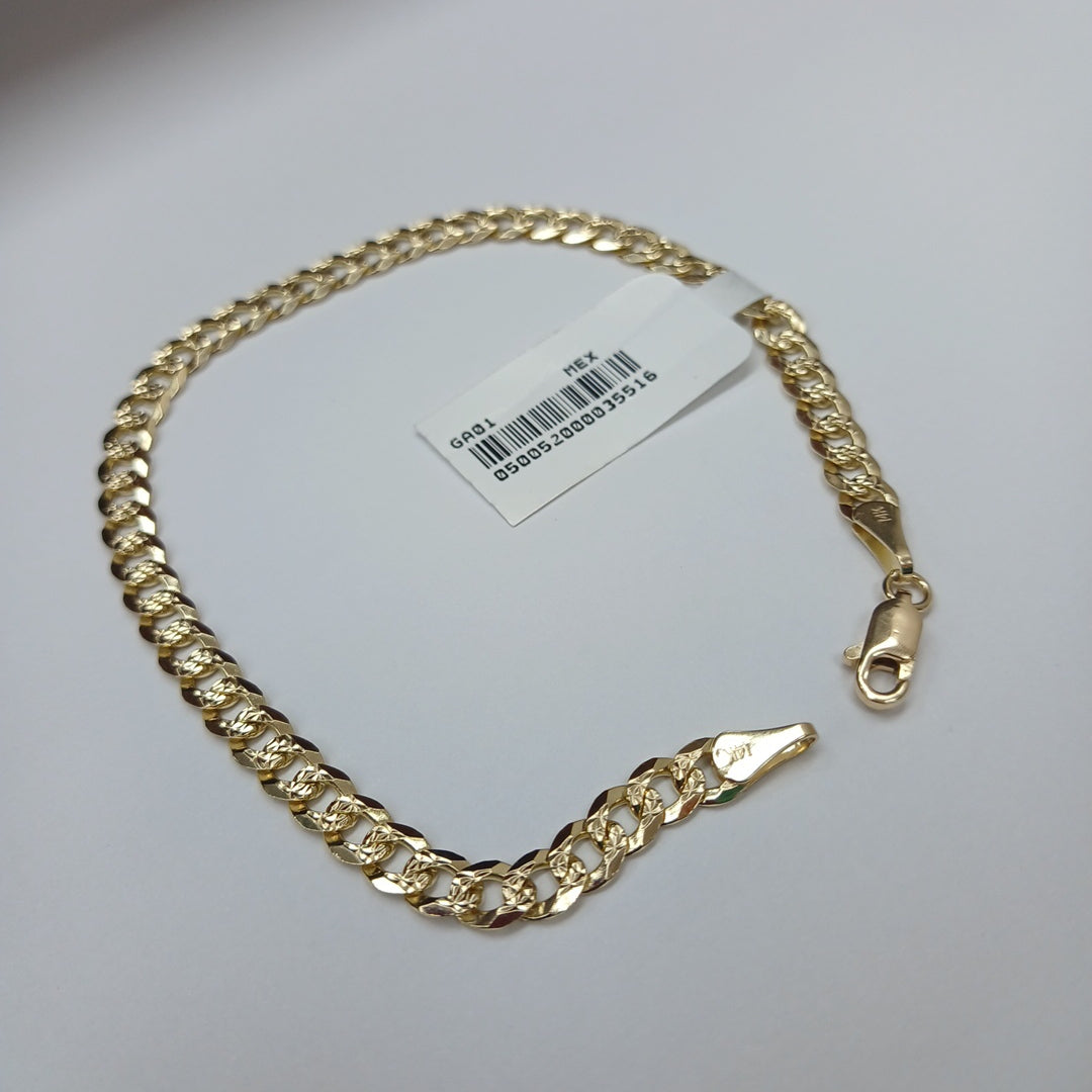 PULSERA BARBADA 14K 21 CM 7.5 GR (NUEVO)