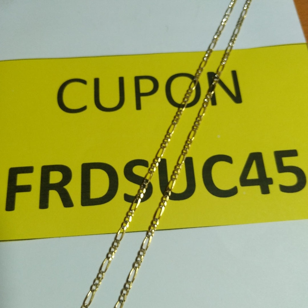 CADENA 3X1 DIAMANTADA 14K 55 CM 4.8 GR (NUEVO)