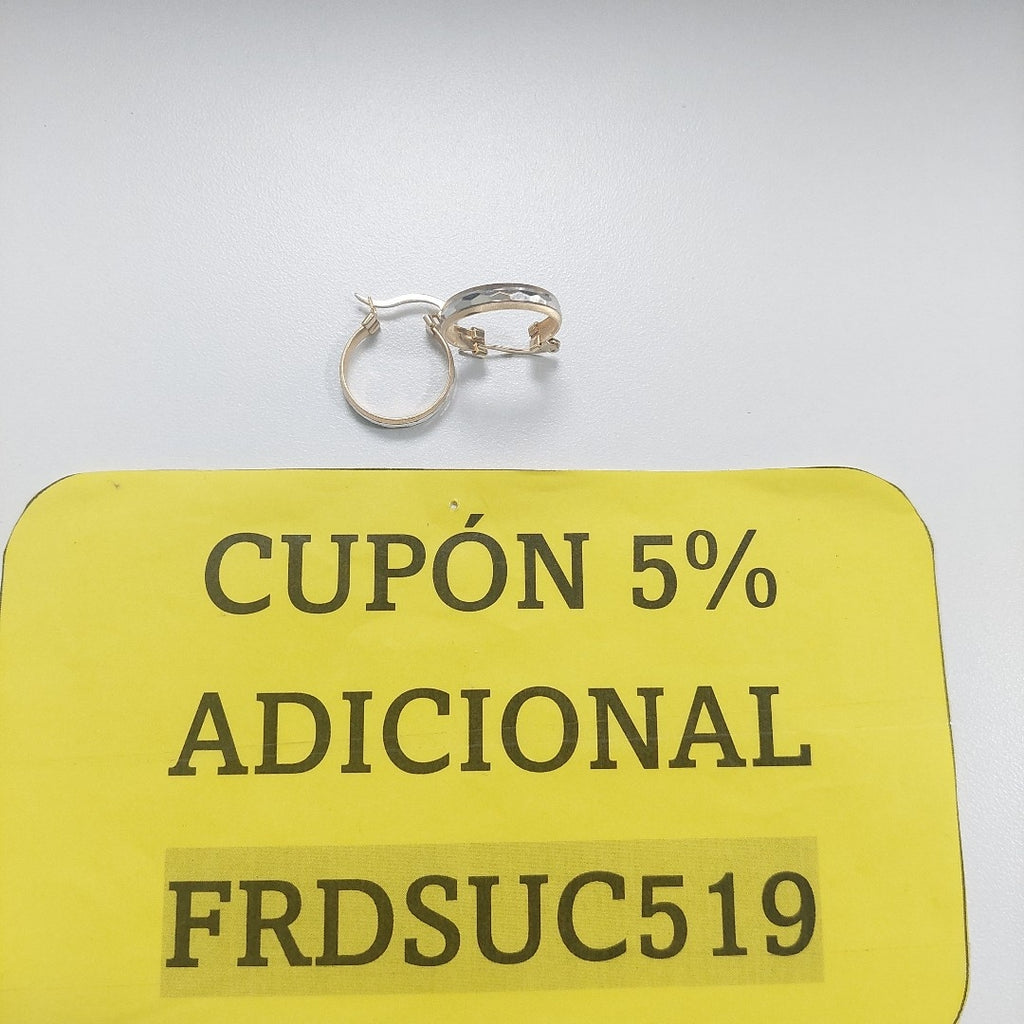 ARRACADAS PAR ORO 14 K 2,20 GRMS (SEMINUEVO)