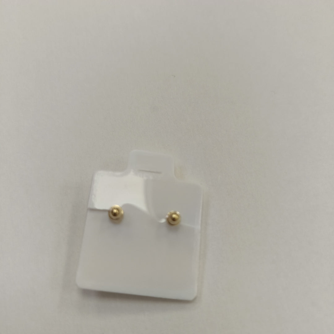 BROQUELES BROQUEL CORAZON DOBLE 14K 0.2171 GR (NUEVO)