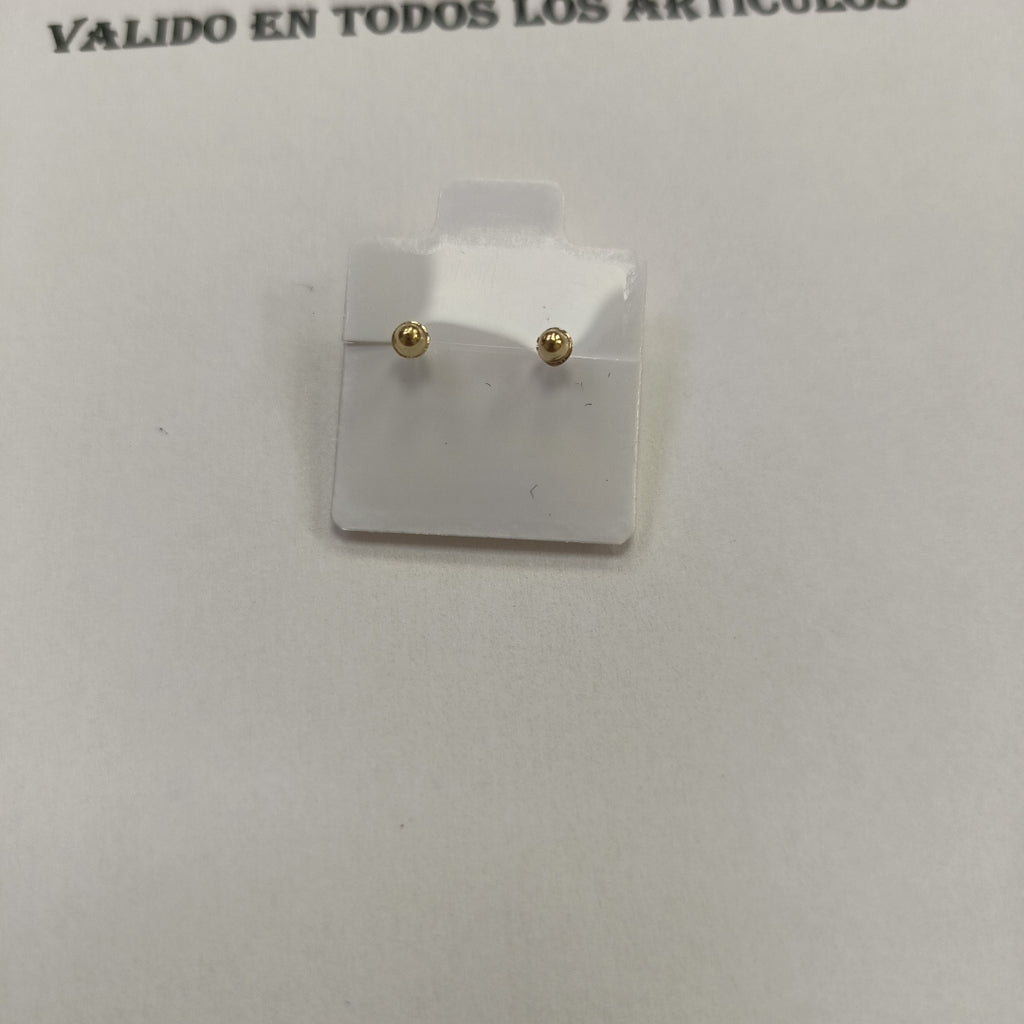 BROQUELES BROQUEL FIG MOÑO C CIRCONIA 14K 0.2441 GR (NUEVO)