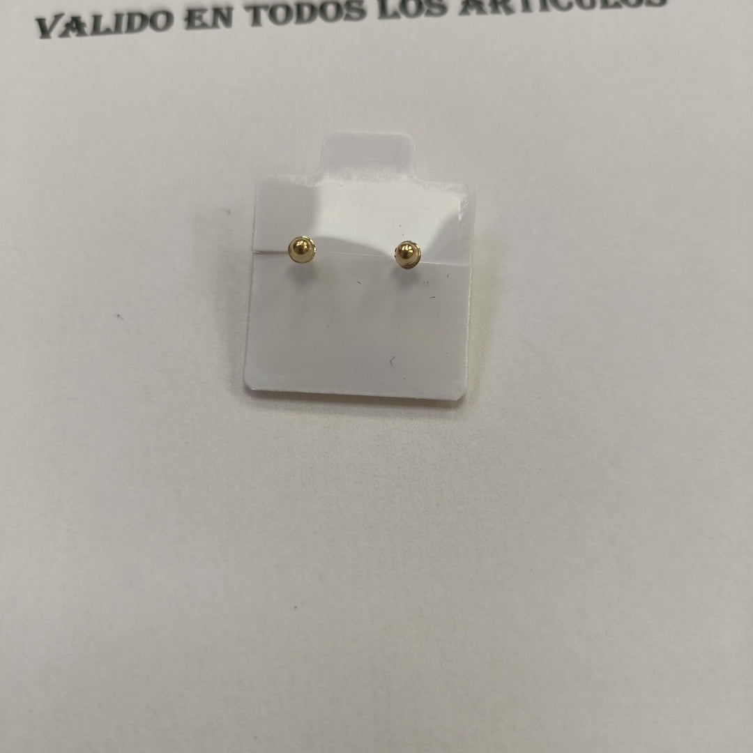BROQUELES BROQUEL FIG MOÑO C CIRCONIA 14K 0.2441 GR (NUEVO)