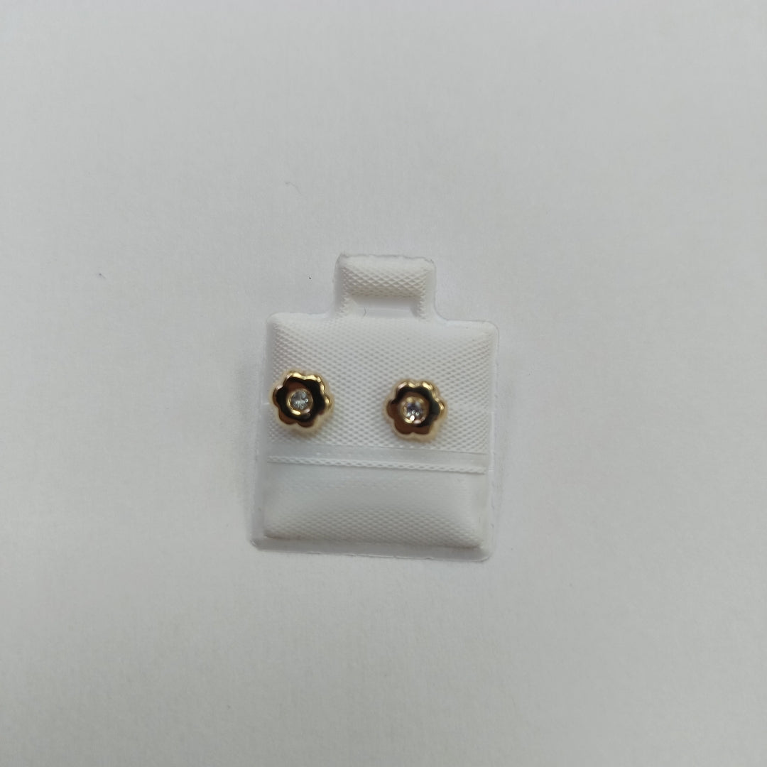 BROQUELES BROQUEL FIG FLOR C CIRCONIA 14K 0.2581 GR (NUEVO)