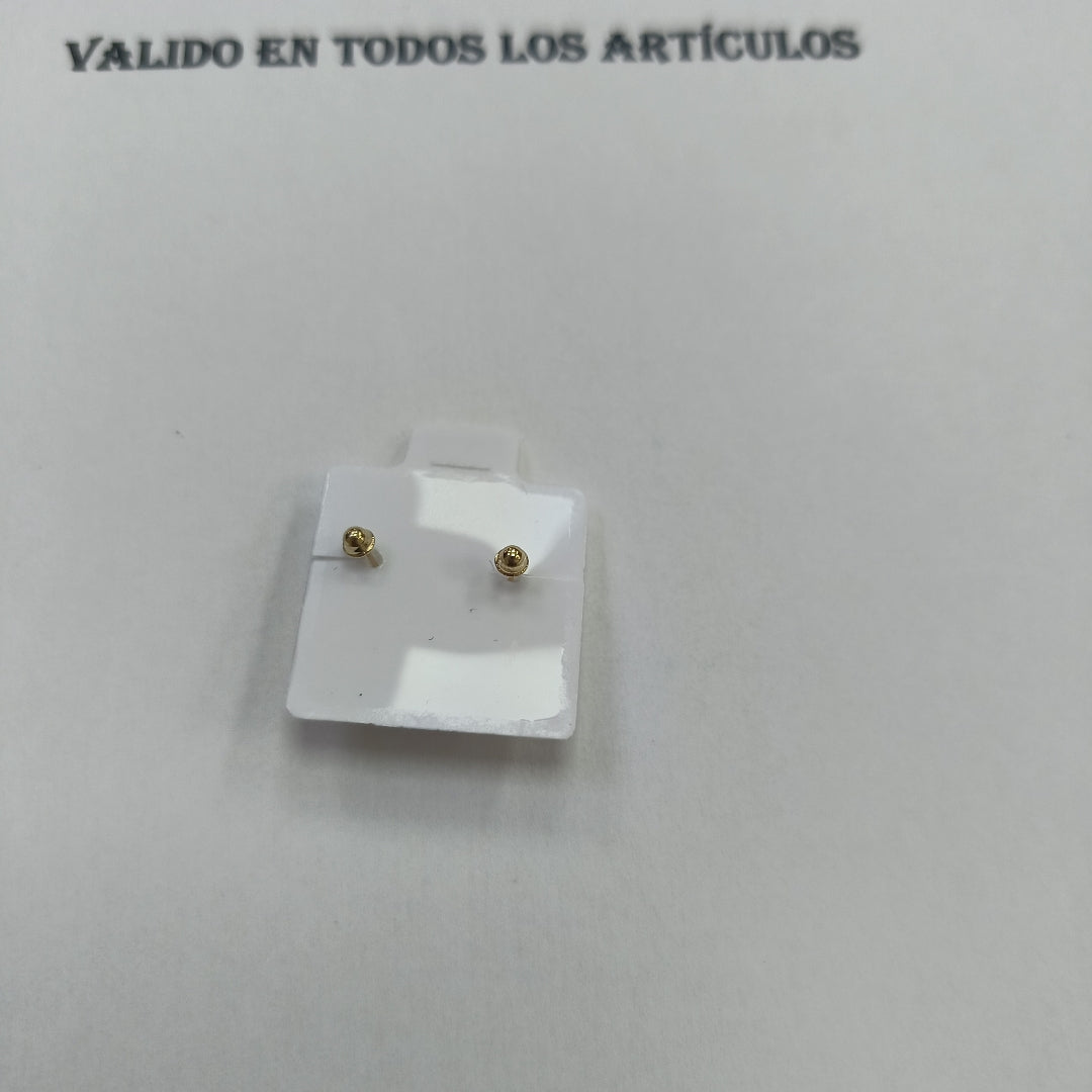 BROQUELES BROQUEL FIG HONGO 14K 0.17 GR (NUEVO)