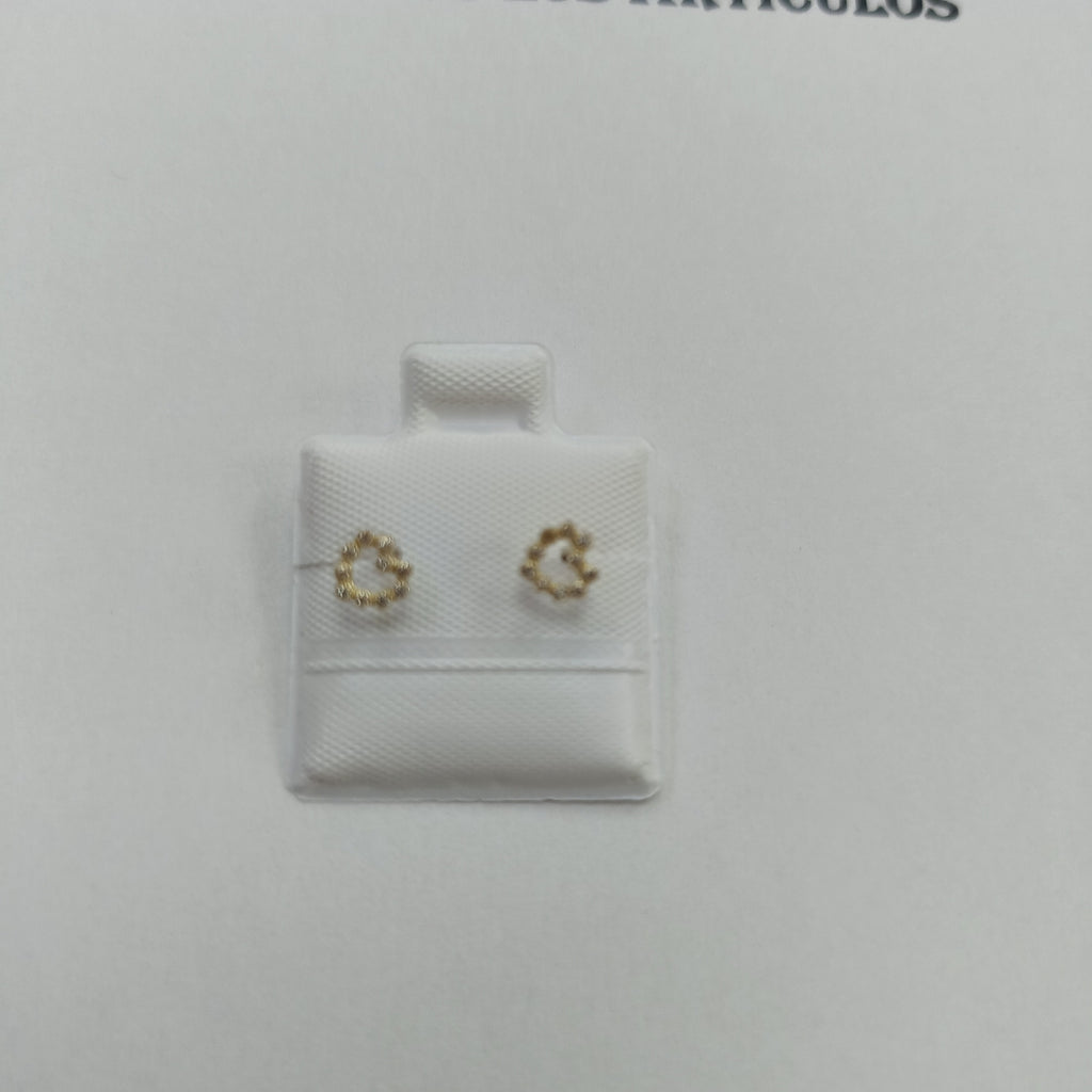 BROQUELES BROQUEL FIG CORAZON 14K 0.23 GR (NUEVO)