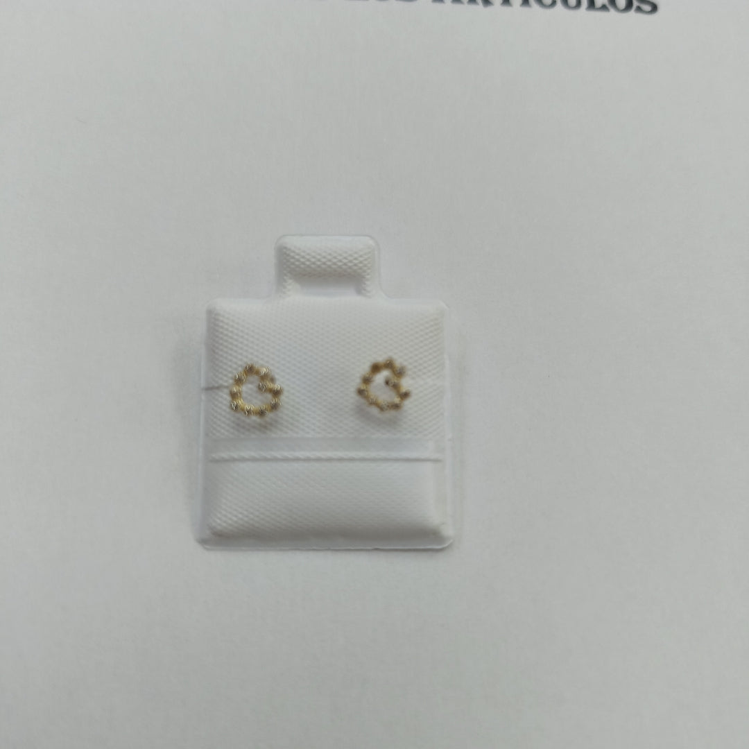 BROQUELES BROQUEL FIG CORAZON 14K 0.23 GR (NUEVO)