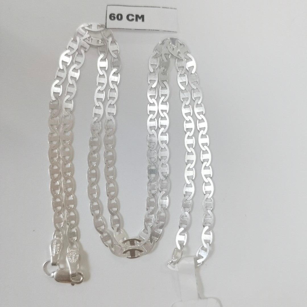 CADENA TEJIDO GUCHI PLATA .925 60 CM 9.2 GR (NUEVO)