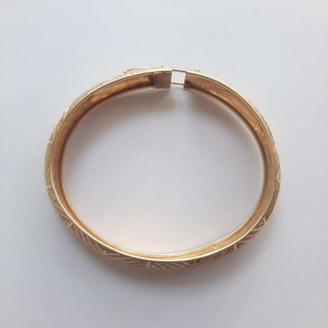 PULSERA RIGIDA ORO 14 K 8.9 GRMS (SEMINUEVO)