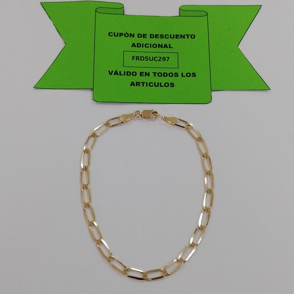 PULSERA ESLABON 14K 21 CM 4.3 GR (NUEVO)