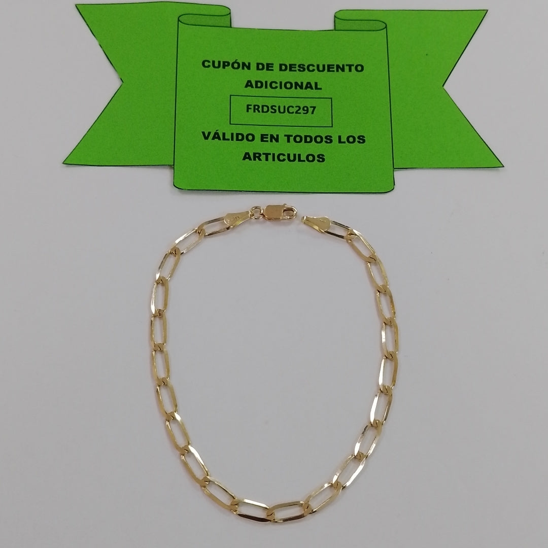 PULSERA ESLABON 14K 21 CM 4.3 GR (NUEVO)