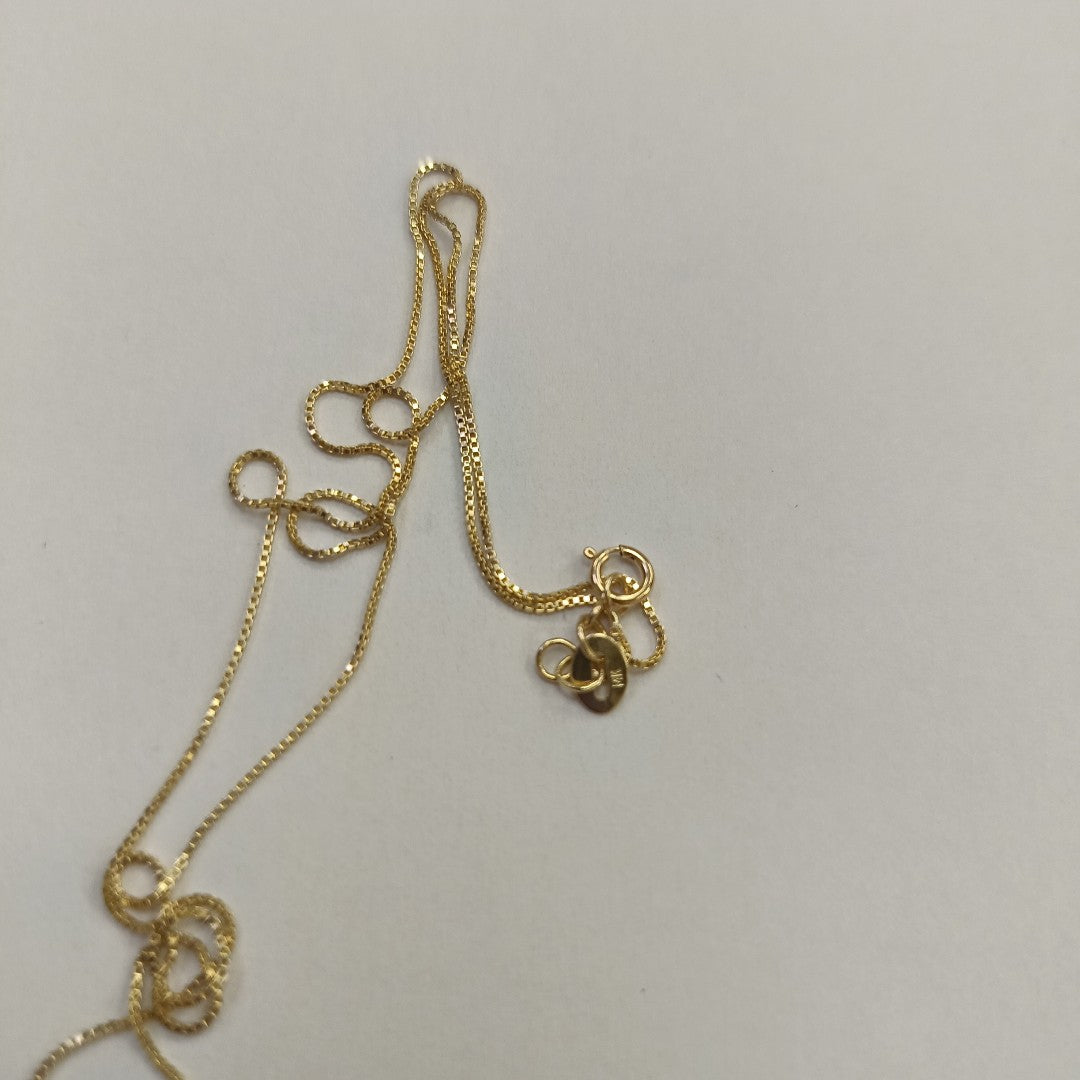 CADENA VENECIANO 14K 55 CM 1.7 GR (NUEVO)