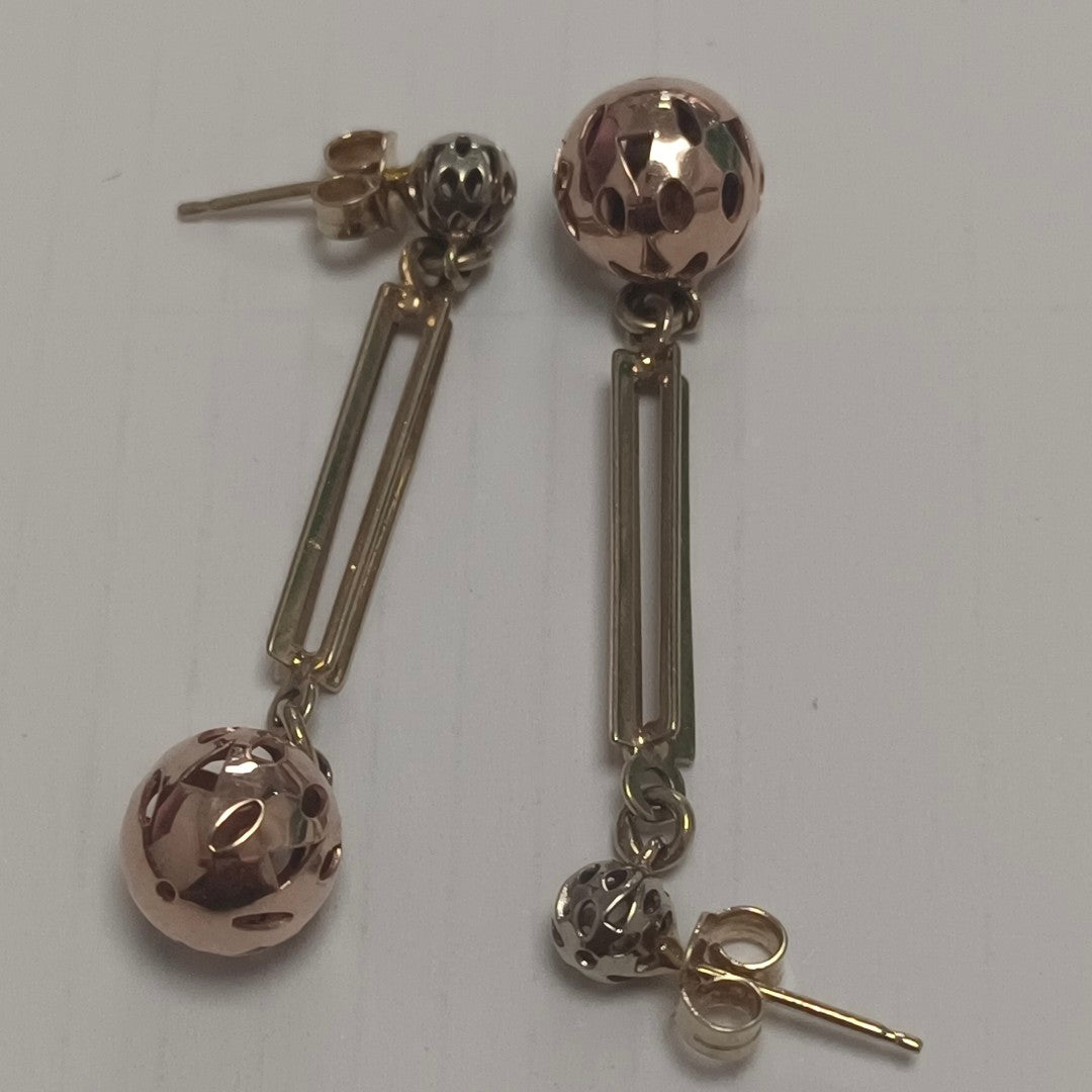 ARETES PAR ORO 14 K 3.7 GRMS (SEMINUEVO)