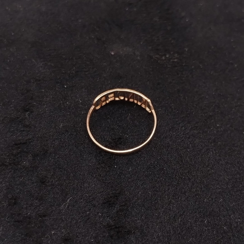 ANILLO ORO 10 K 0,50 GRMS (SEMINUEVO)