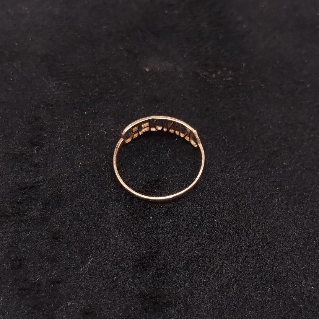 ANILLO ORO 10 K 0,50 GRMS (SEMINUEVO)
