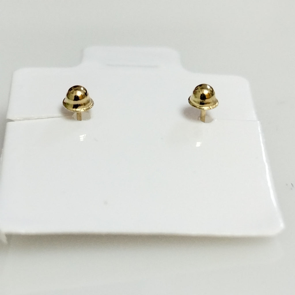 BROQUELES BROQUEL FIG BOTON C CIRCONIA 14K 0.2916 GR (NUEVO)