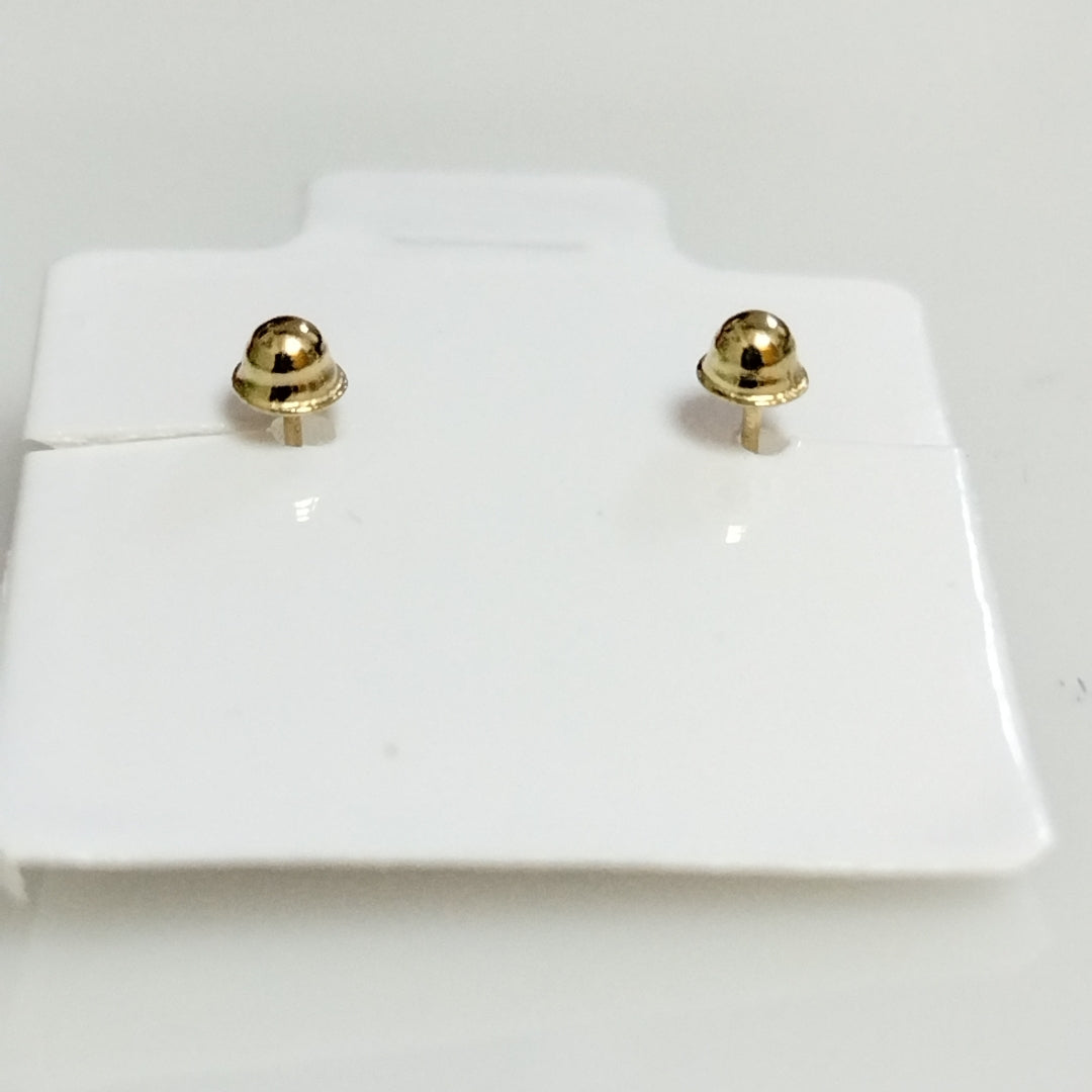 BROQUELES BROQUEL FIG BOTON C CIRCONIA 14K 0.2916 GR (NUEVO)