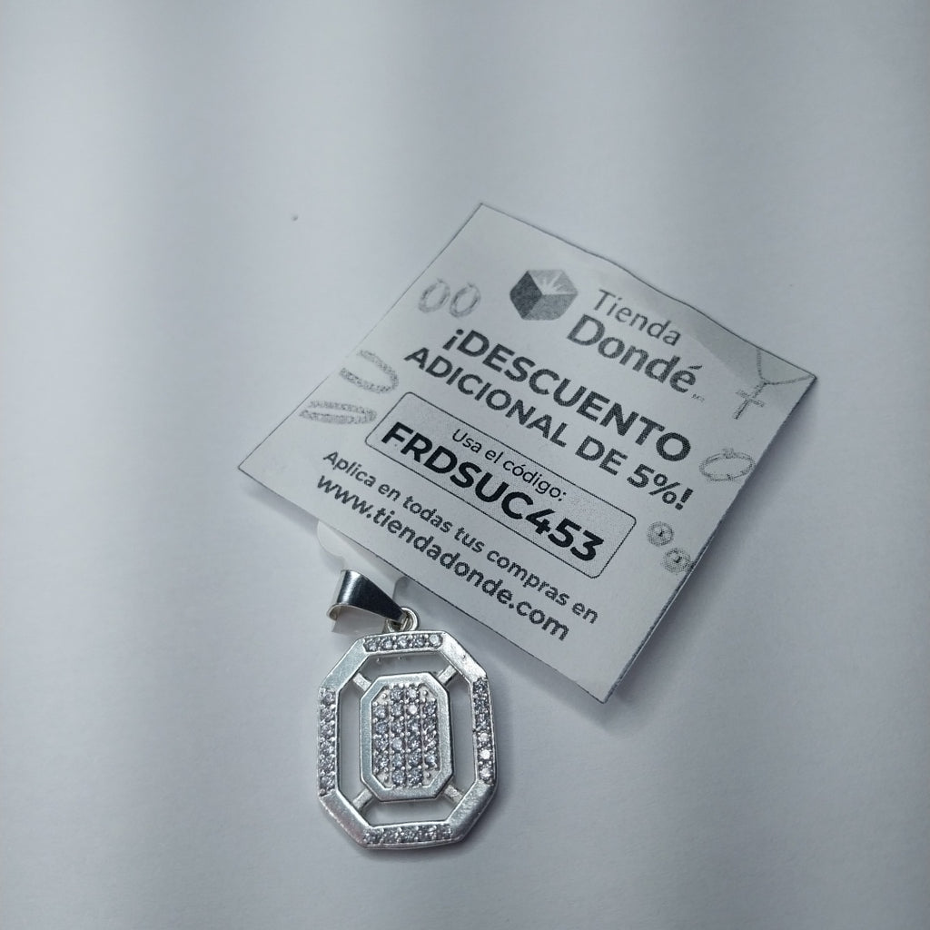 DIJE C/CIRCONIAS PLATA .925 3.4 GR (NUEVO)