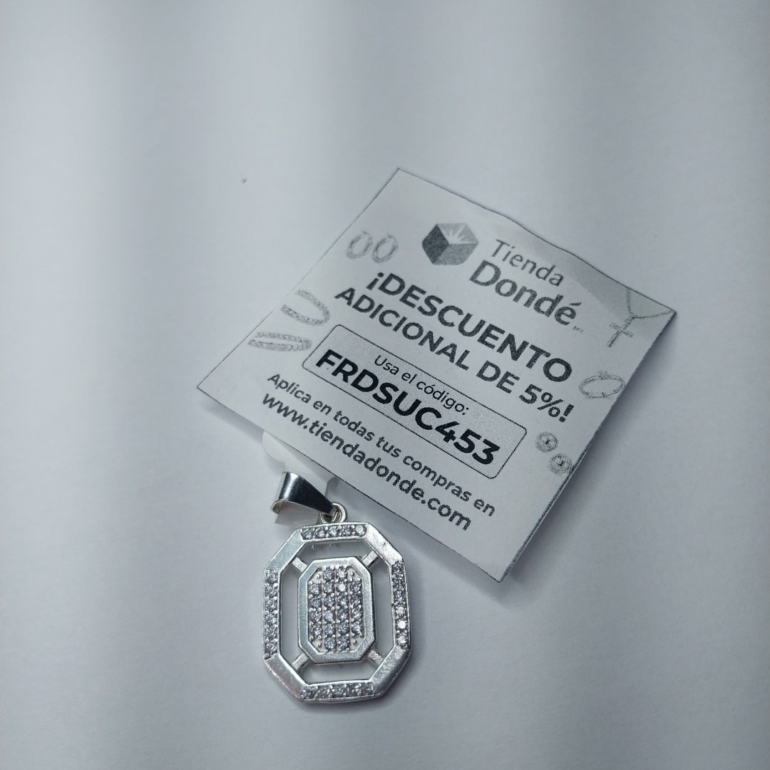 DIJE C/CIRCONIAS PLATA .925 3.4 GR (NUEVO)