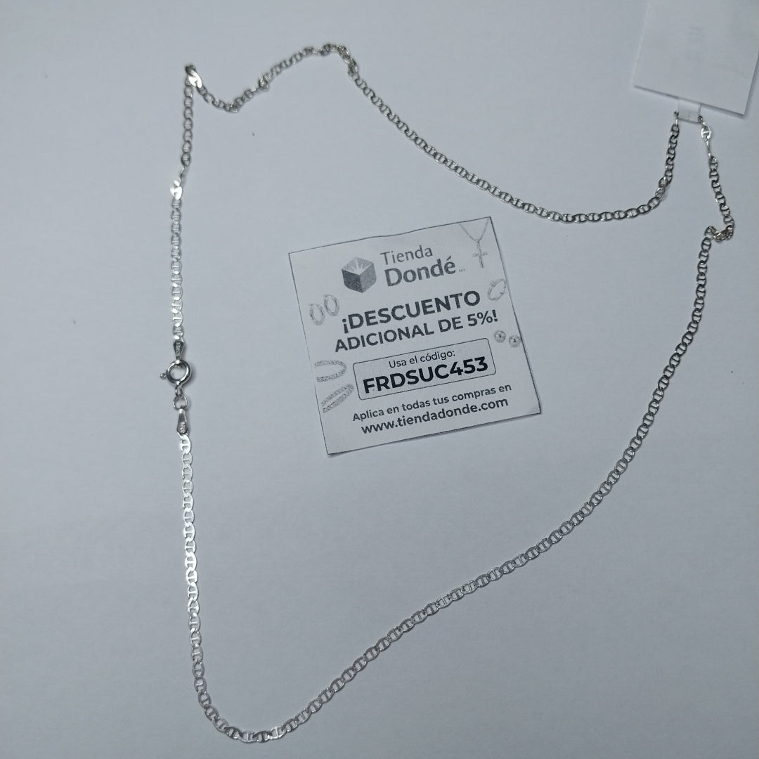 CADENA TEJIDO GUCHI PLATA .925 55 CM 3.6 GR (NUEVO)