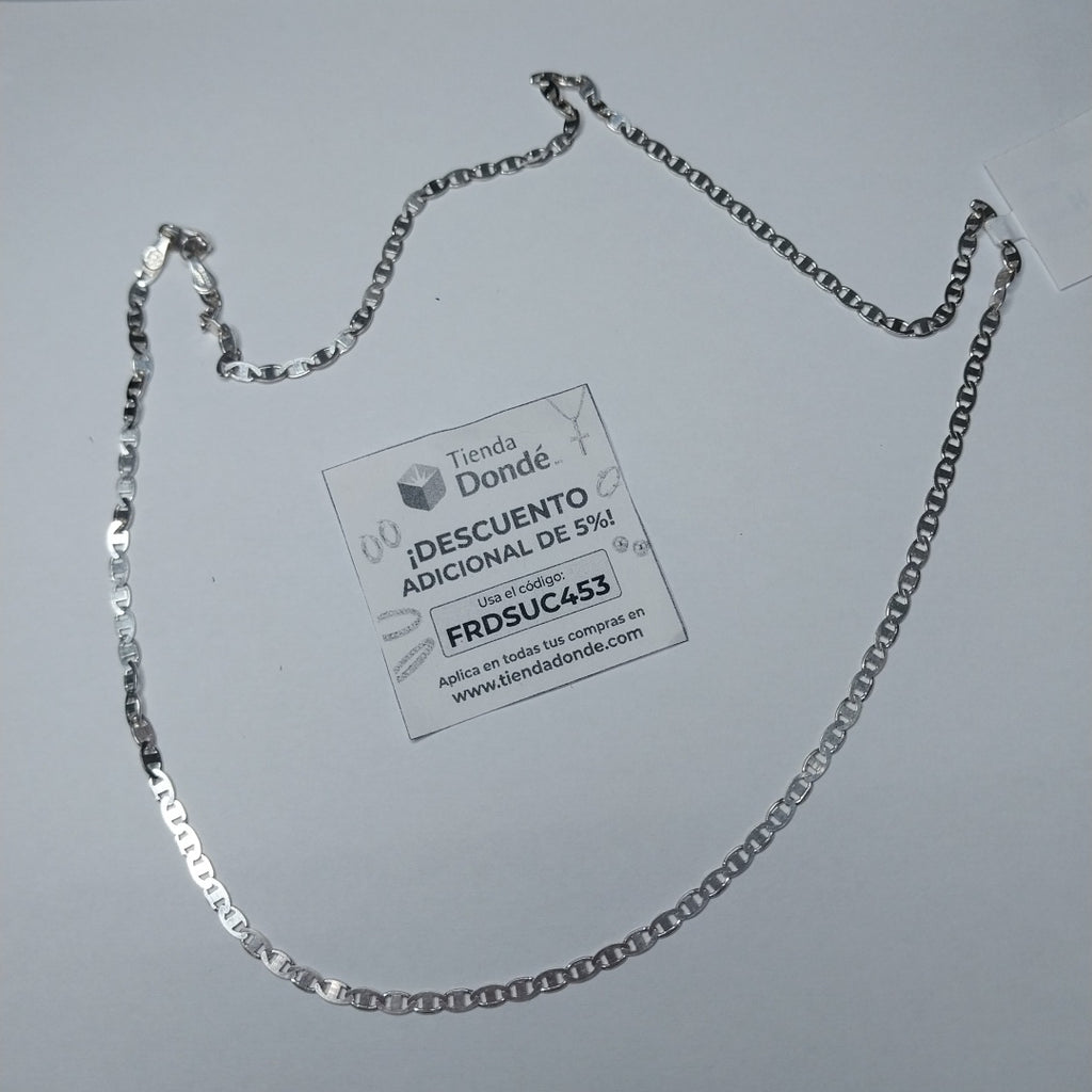 CADENA TEJIDO GUCHI PLATA .925 60 CM 9.3 GR (NUEVO)