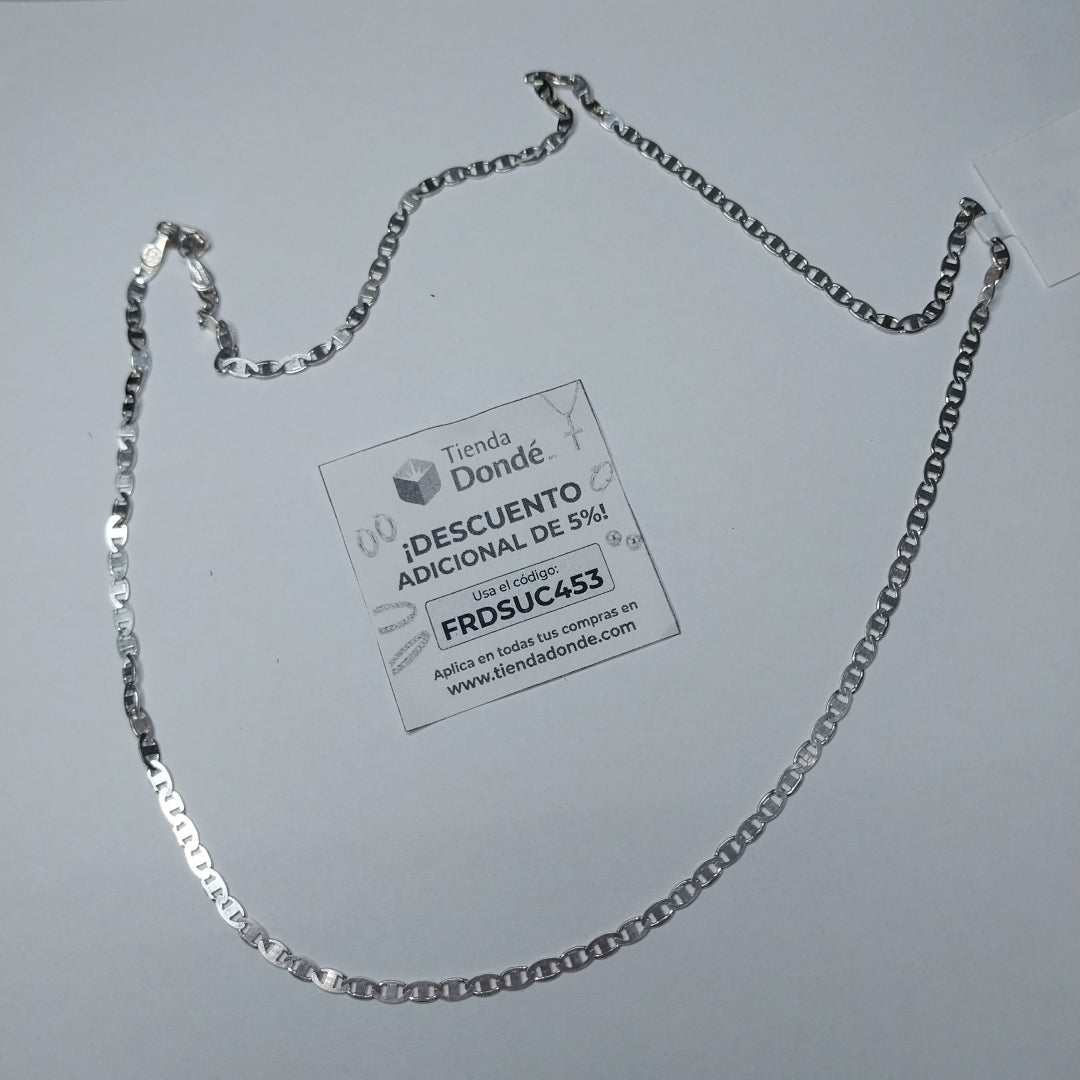 CADENA TEJIDO GUCHI PLATA .925 60 CM 9.3 GR (NUEVO)