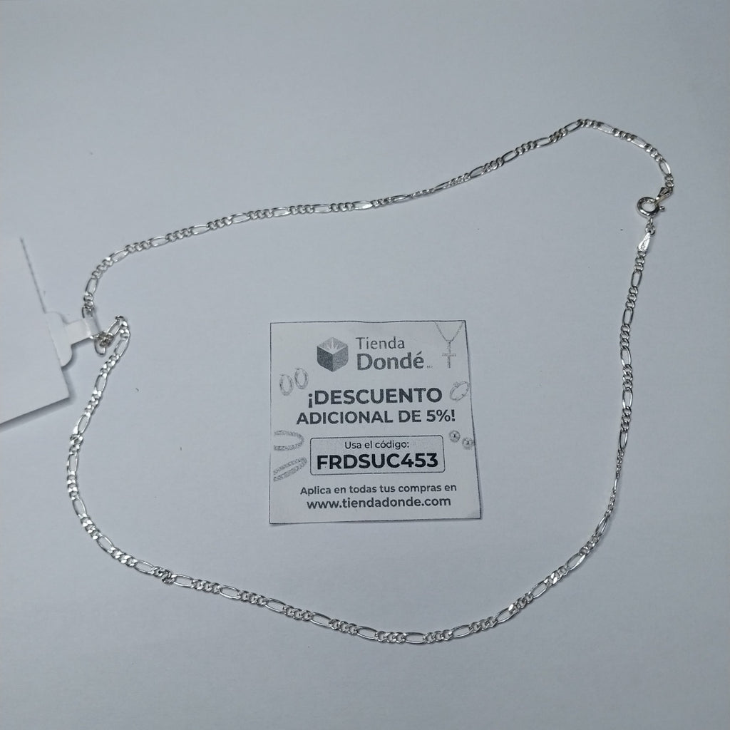 CADENA TEJIDO 3X1 PLATA .925 50 CM 4.2 GR (NUEVO)
