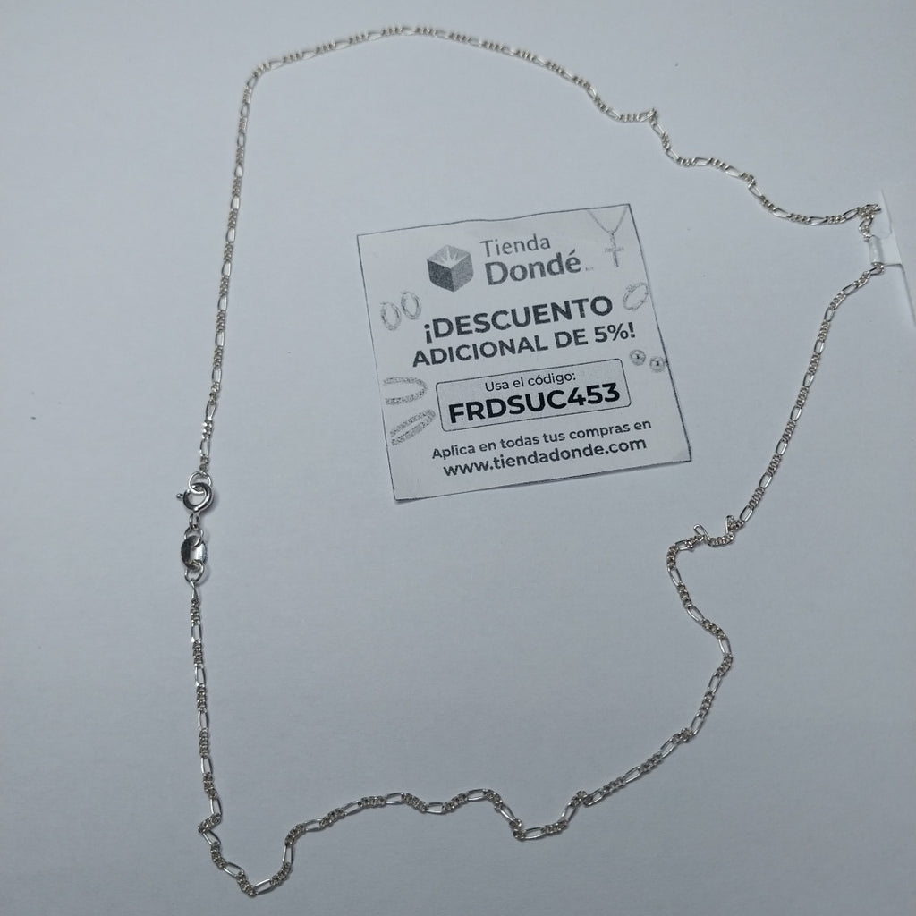 CADENA TEJIDO 3X1 PLATA .925 50 CM 2.3 GR (NUEVO)