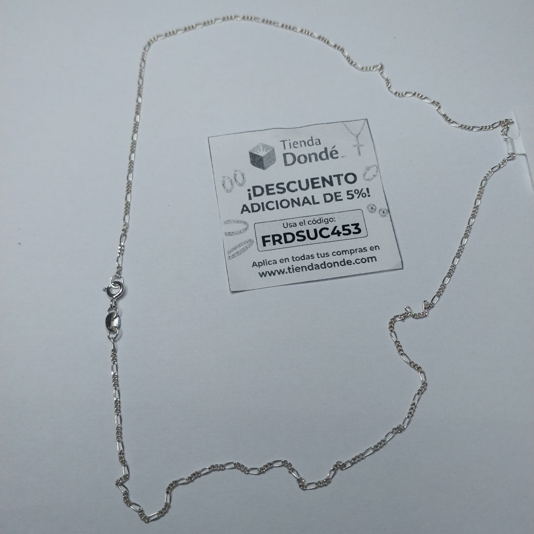 CADENA TEJIDO 3X1 PLATA .925 50 CM 2.3 GR (NUEVO)