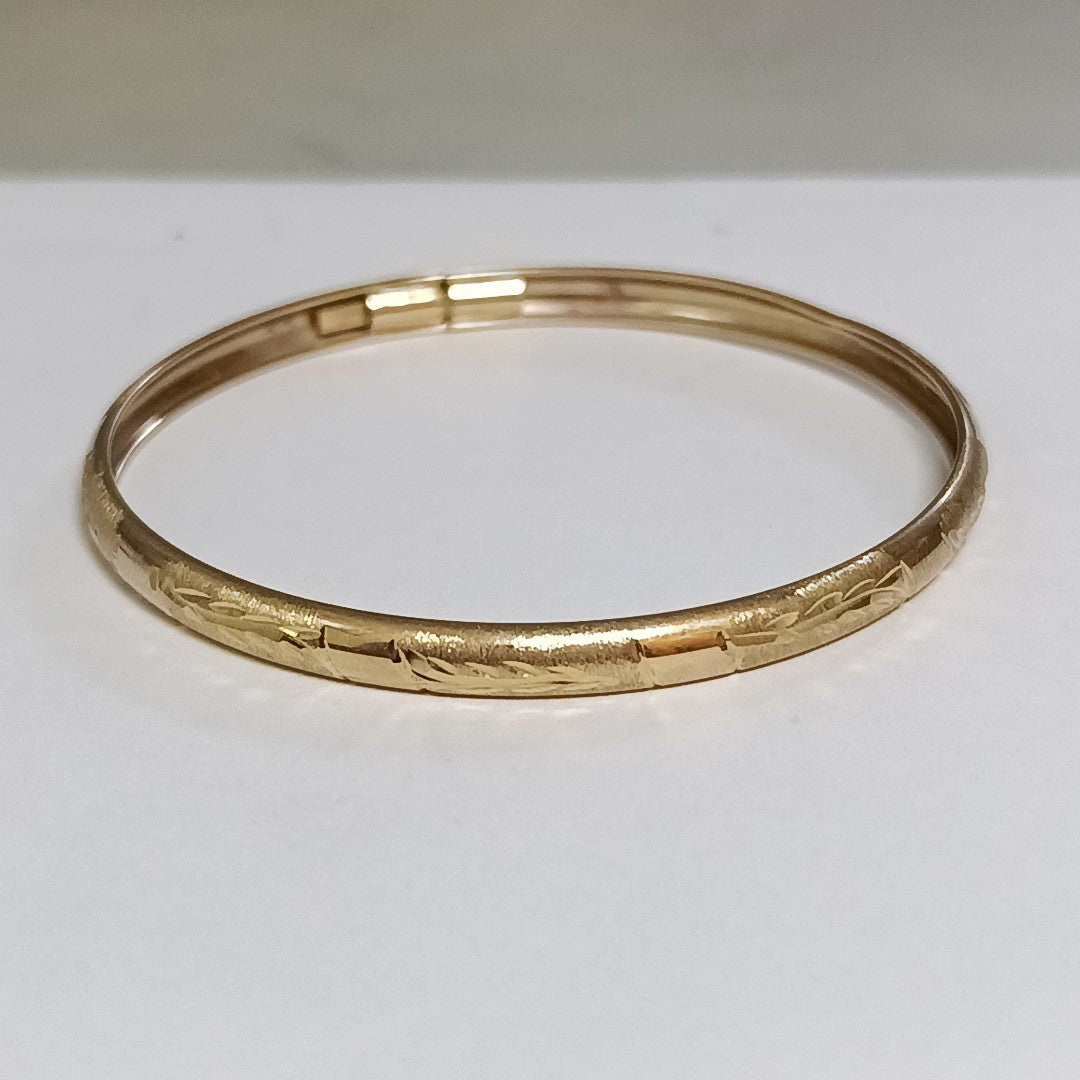 PULSERA RIGIDA ORO 10 K 5 GRMS (SEMINUEVO)