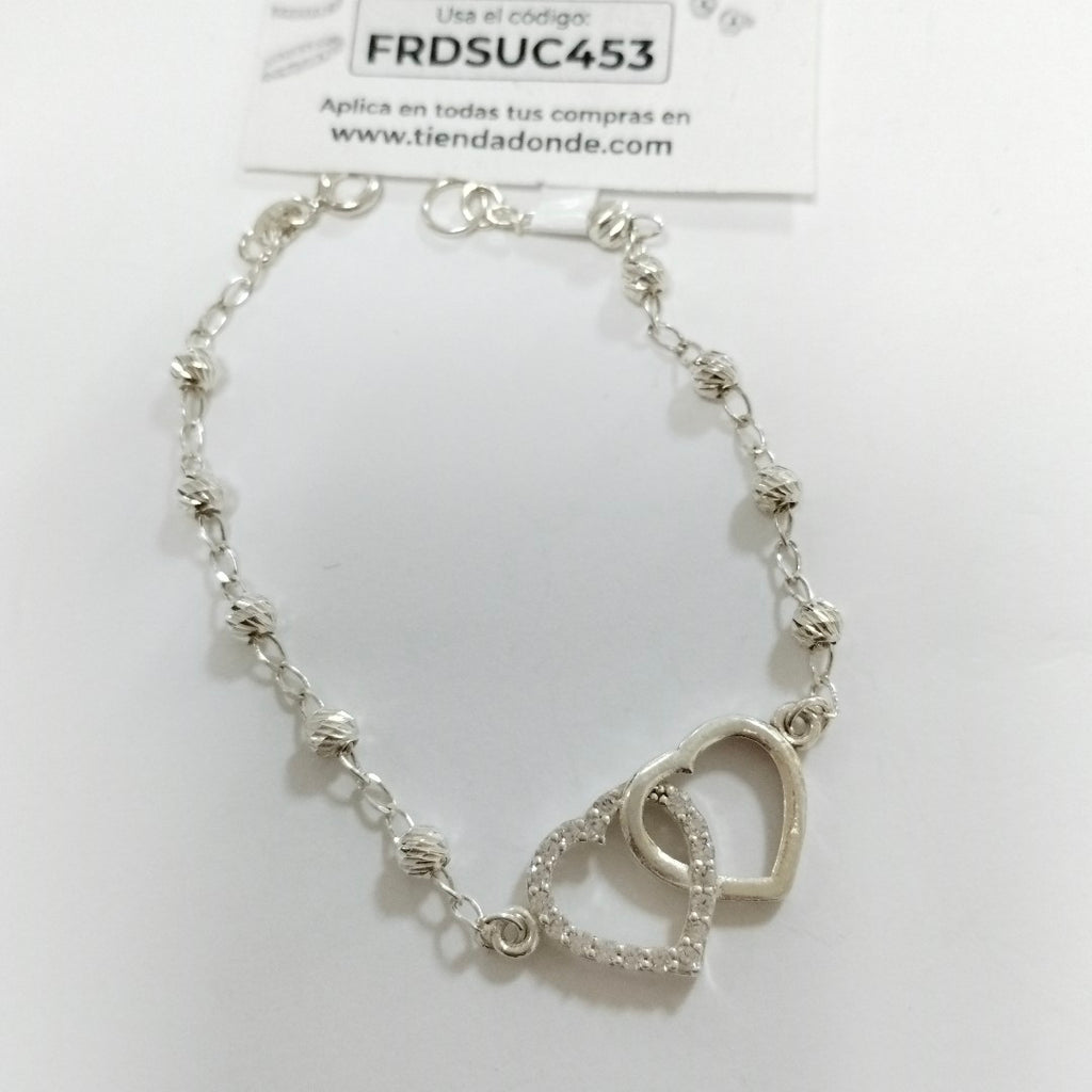 PULSERA TEJIDO TEJIDO ESPECIAL PLATA .925 18 CM 4 GR (NUEVO)