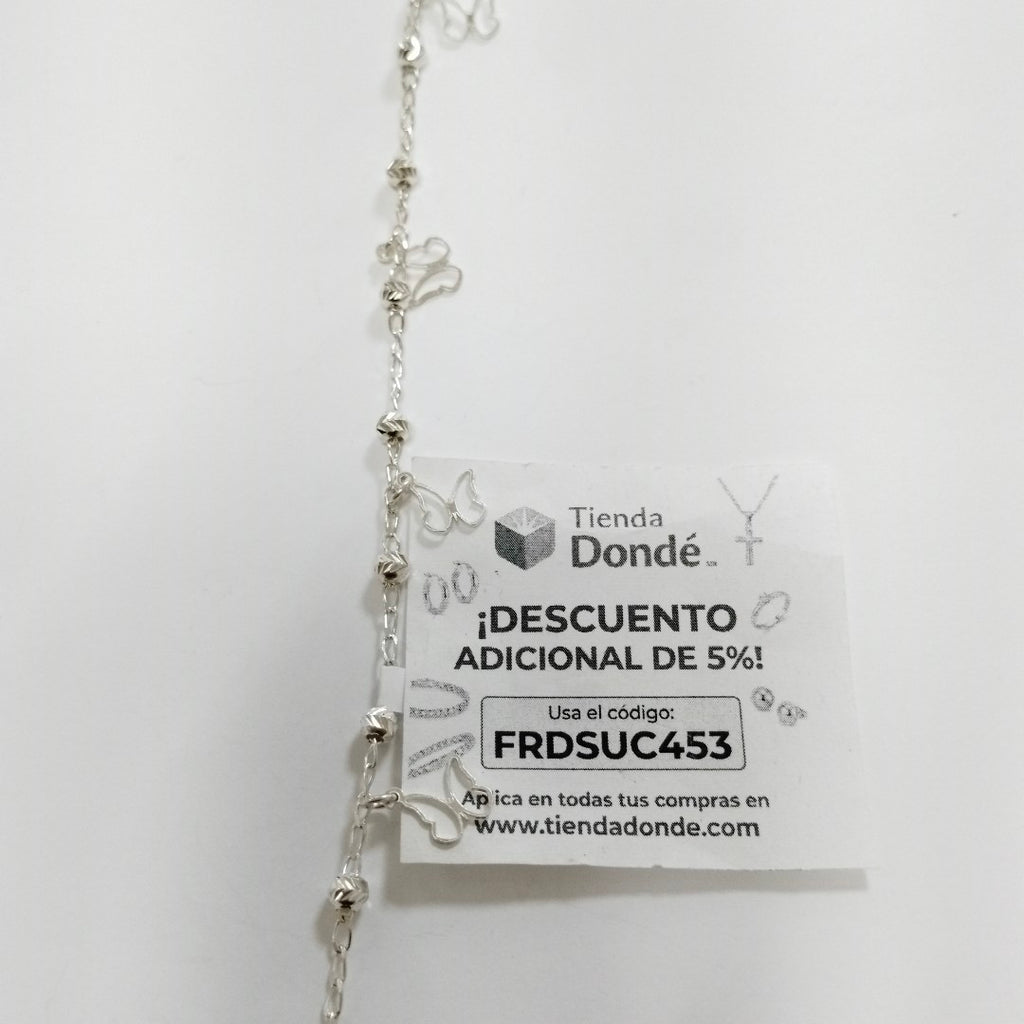 PULSERA TEJIDO ESPECIAL PLATA .925 18 CM 2.8 GR (NUEVO)