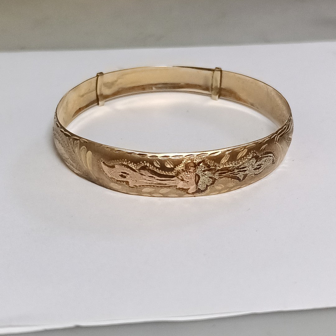 PULSERA RIGIDA ORO 10 K 8.7 GRMS (SEMINUEVO)