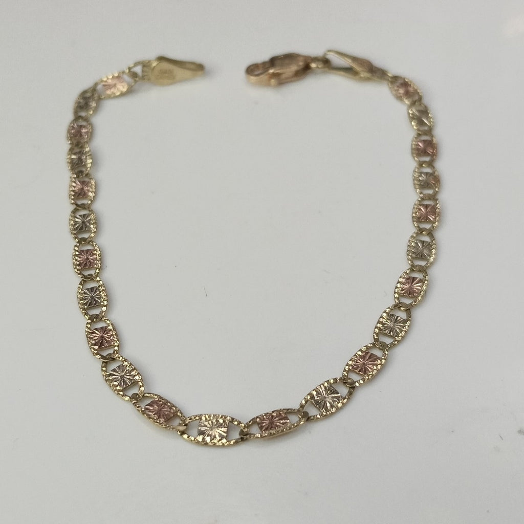 PULSERA ORO, ORO COMBINADO 10 K 2.5 GRMS (SEMINUEVO)