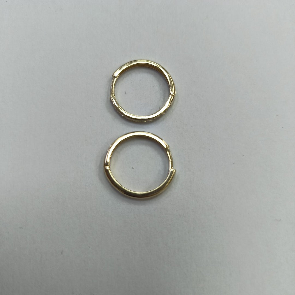 ARETES ARRACADAS C CIRCONIAS 14K 2 GR (NUEVO)
