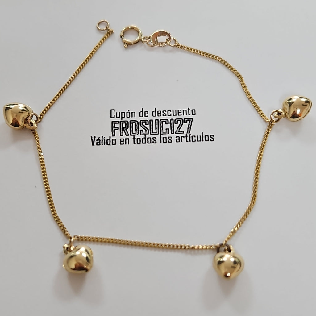 PULSERA ESPECIAL DIJES 10K 18 CM 1.6 GR (NUEVO)