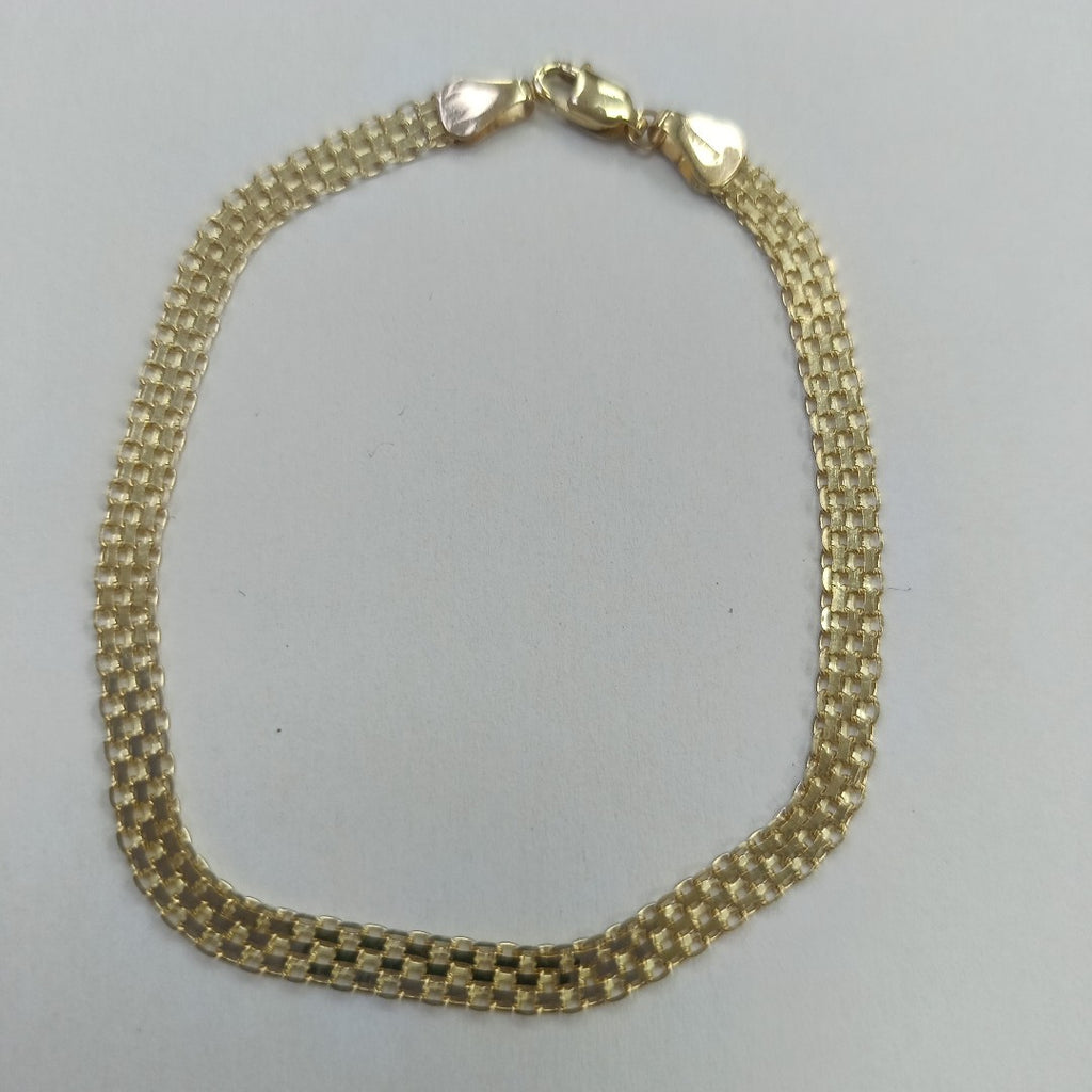 PULSERA ESPECIAL 14K 21 CM 5.1 GR (NUEVO)