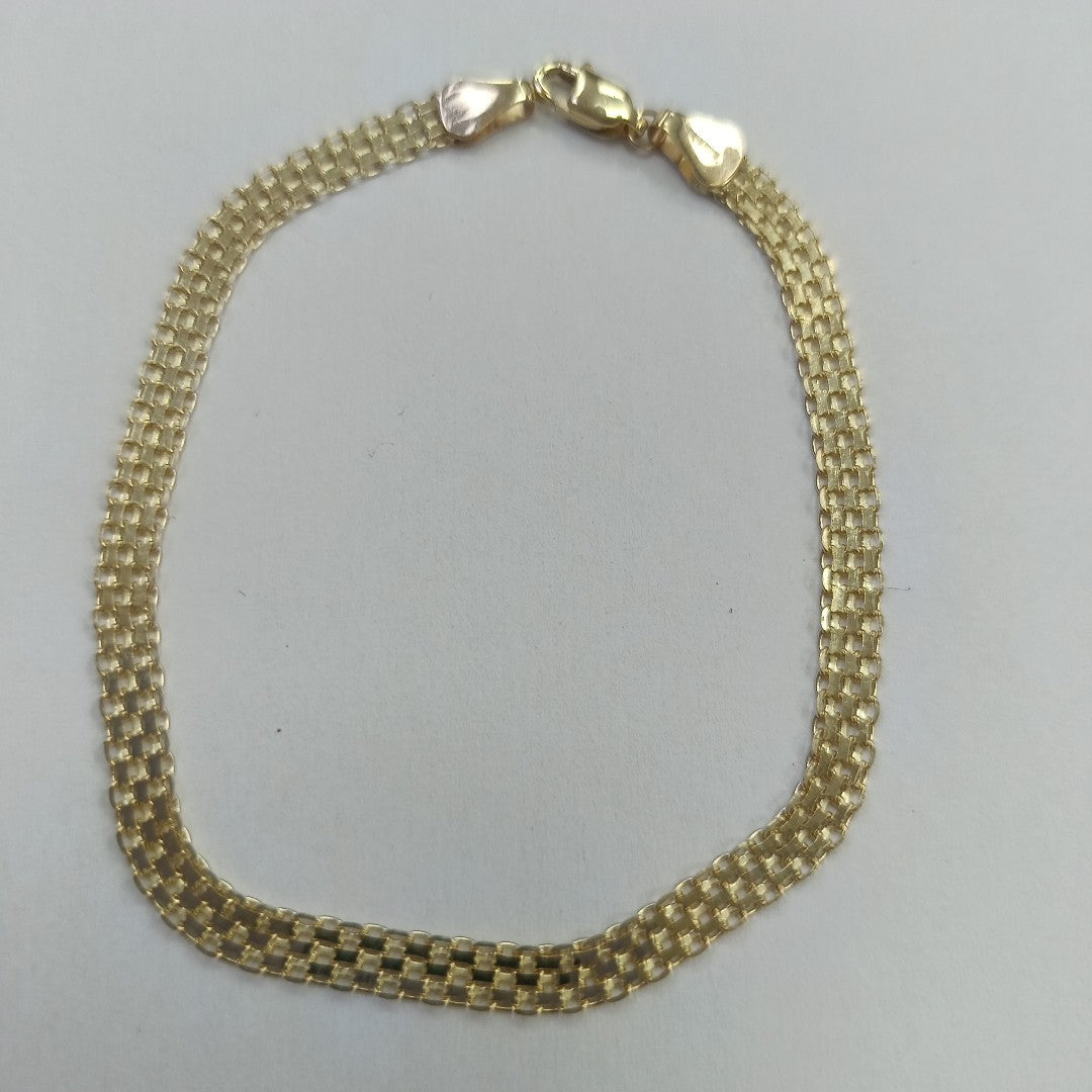PULSERA ESPECIAL 14K 21 CM 5.1 GR (NUEVO)