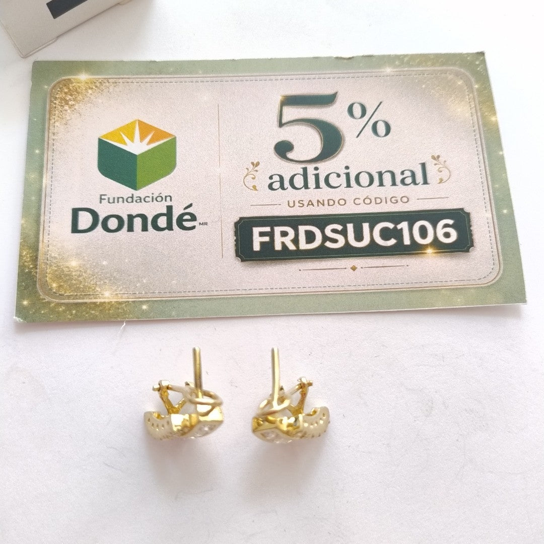 ARETES PAR ORO 10 K 4.2 GRMS (SEMINUEVO)