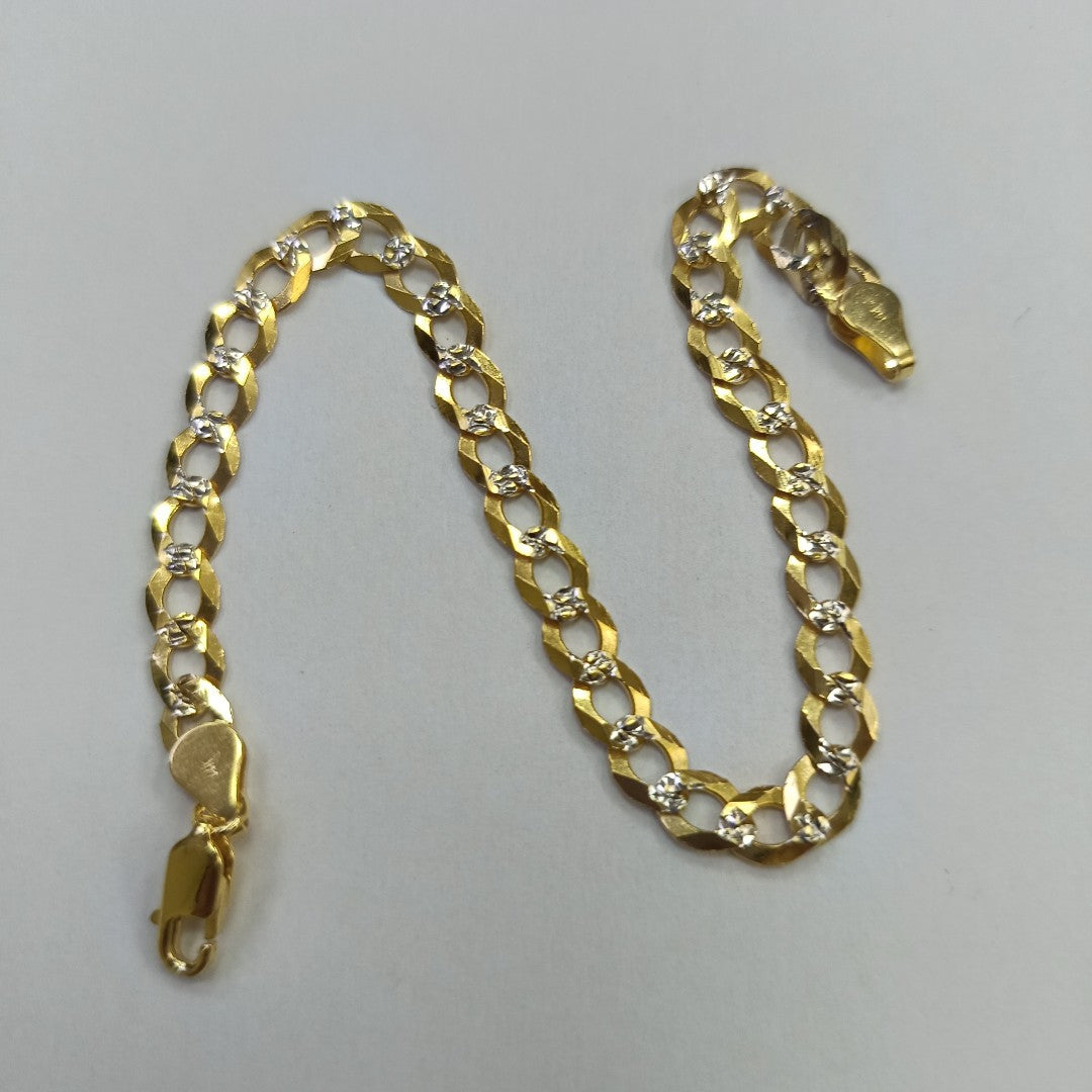 PULSERA BARBADA 14K 21 CM 6.5 GR (NUEVO)