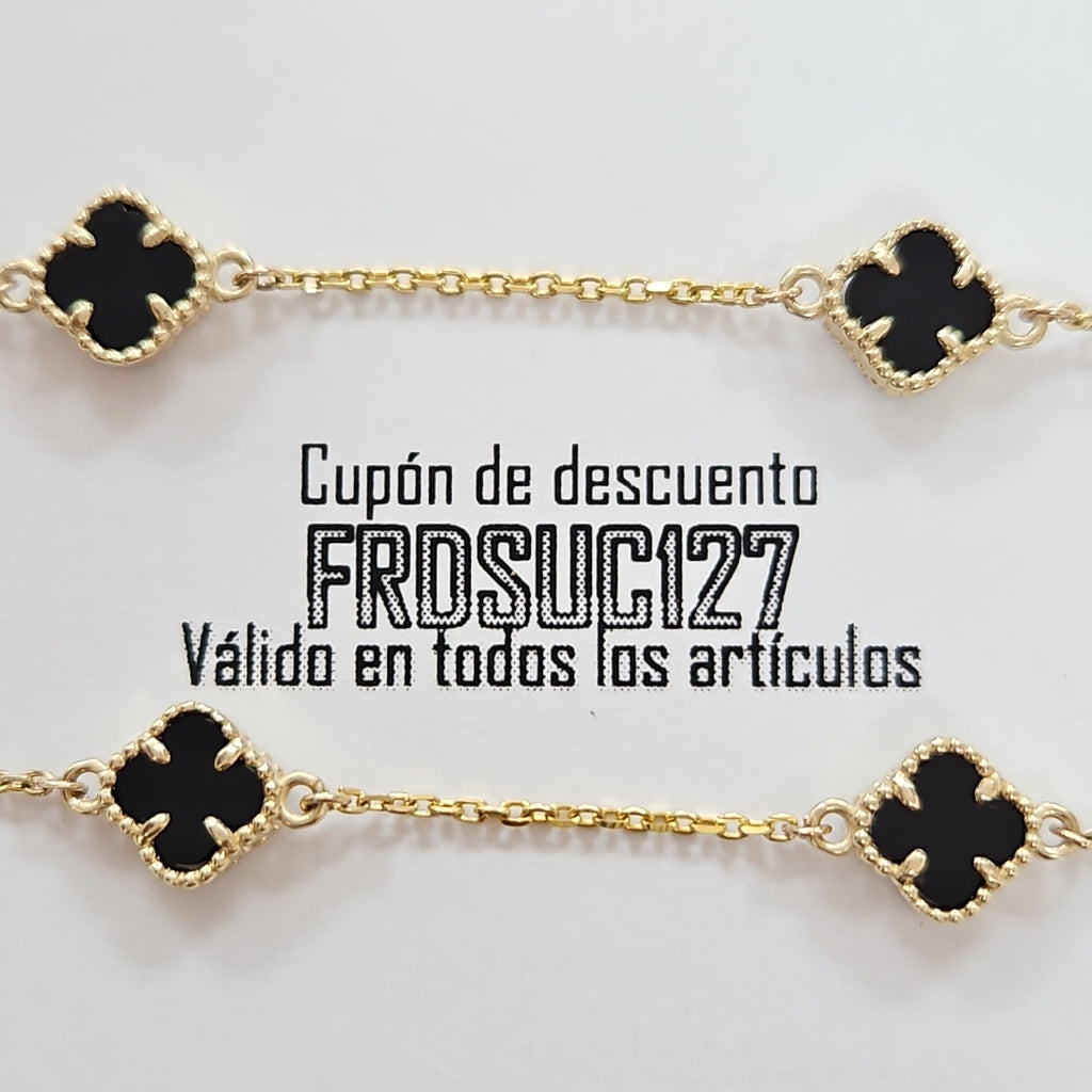 PULSERA ESPECIAL PIEDRAS COLOR 10K 18 CM 2.4 GR (NUEVO)