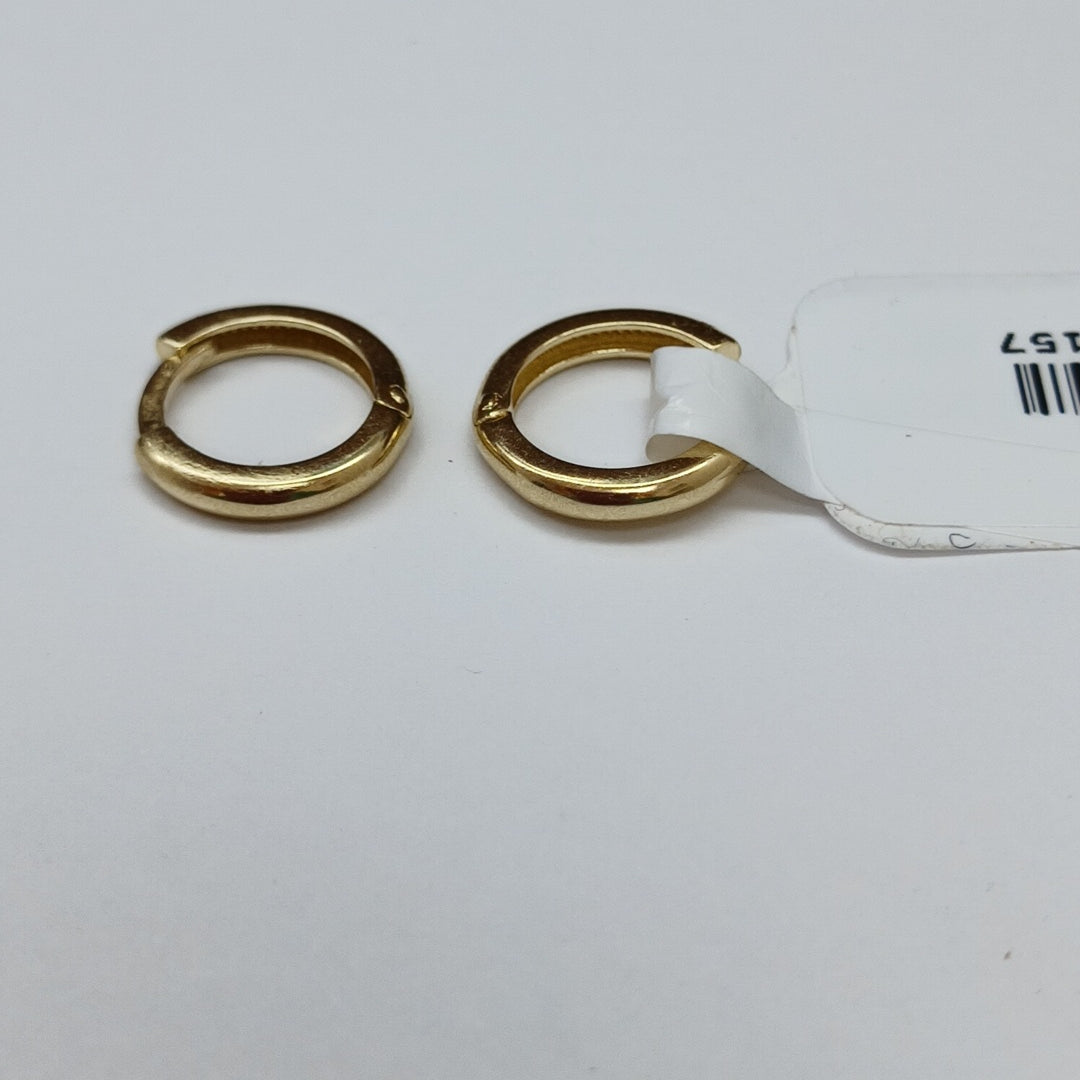 ARETES ARRACADAS LISAS 10K 1.2 GR (NUEVO)