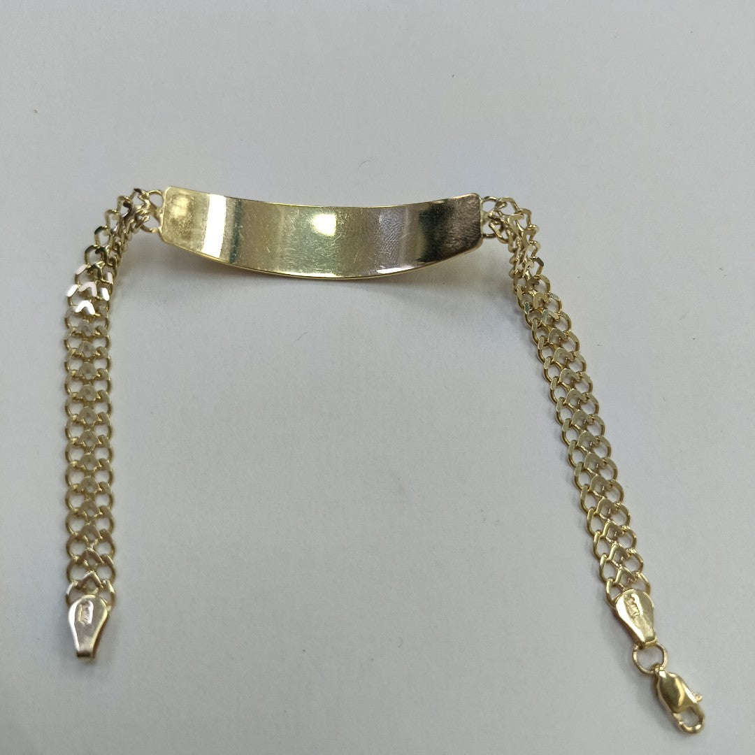 PULSERA ESCLAVA CHINO 14K 21 CM 9.9 GR (NUEVO)