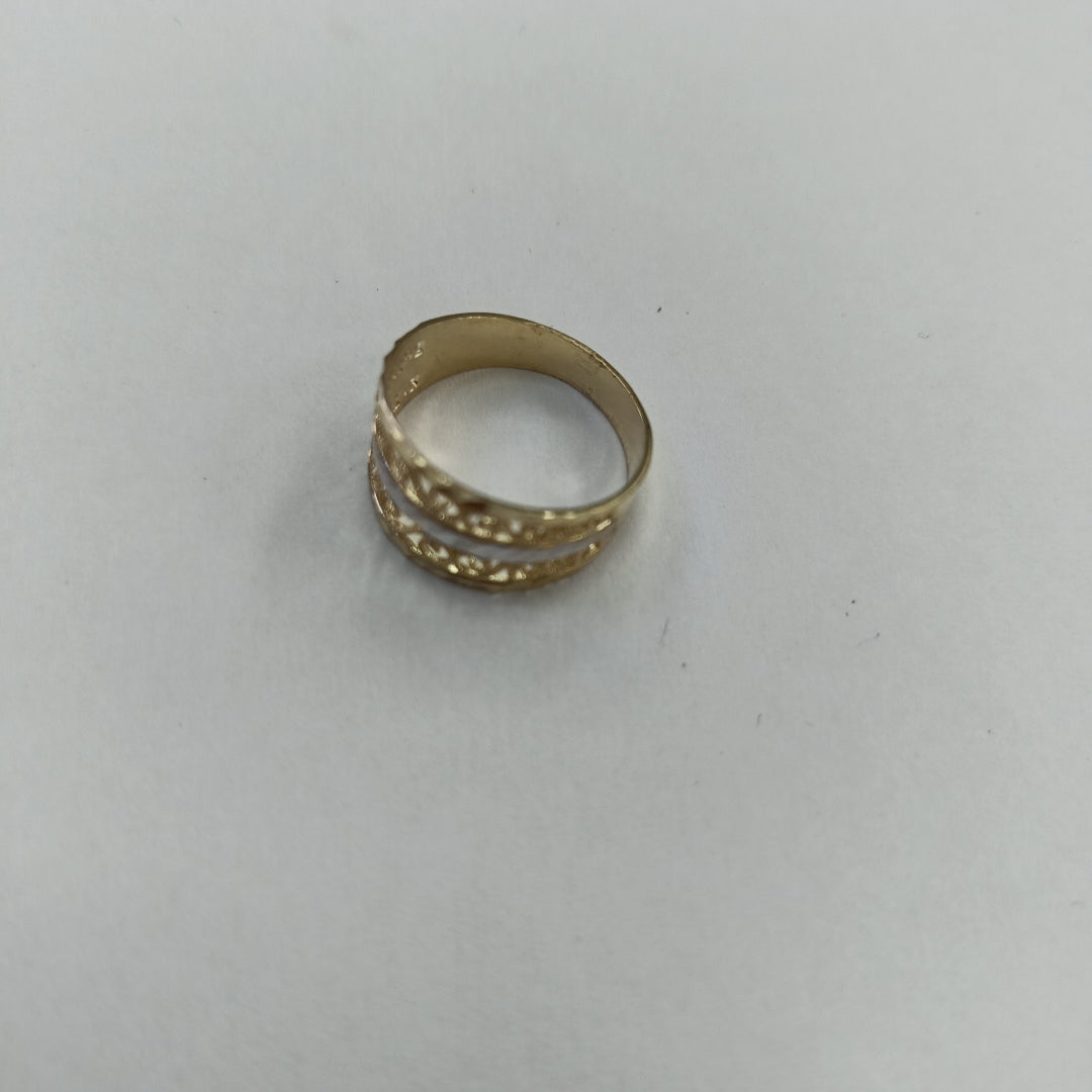 ANILLOS TIPO FILIGRANA COMBINADO 14K TALLA 8 2.7 GR (NUEVO)