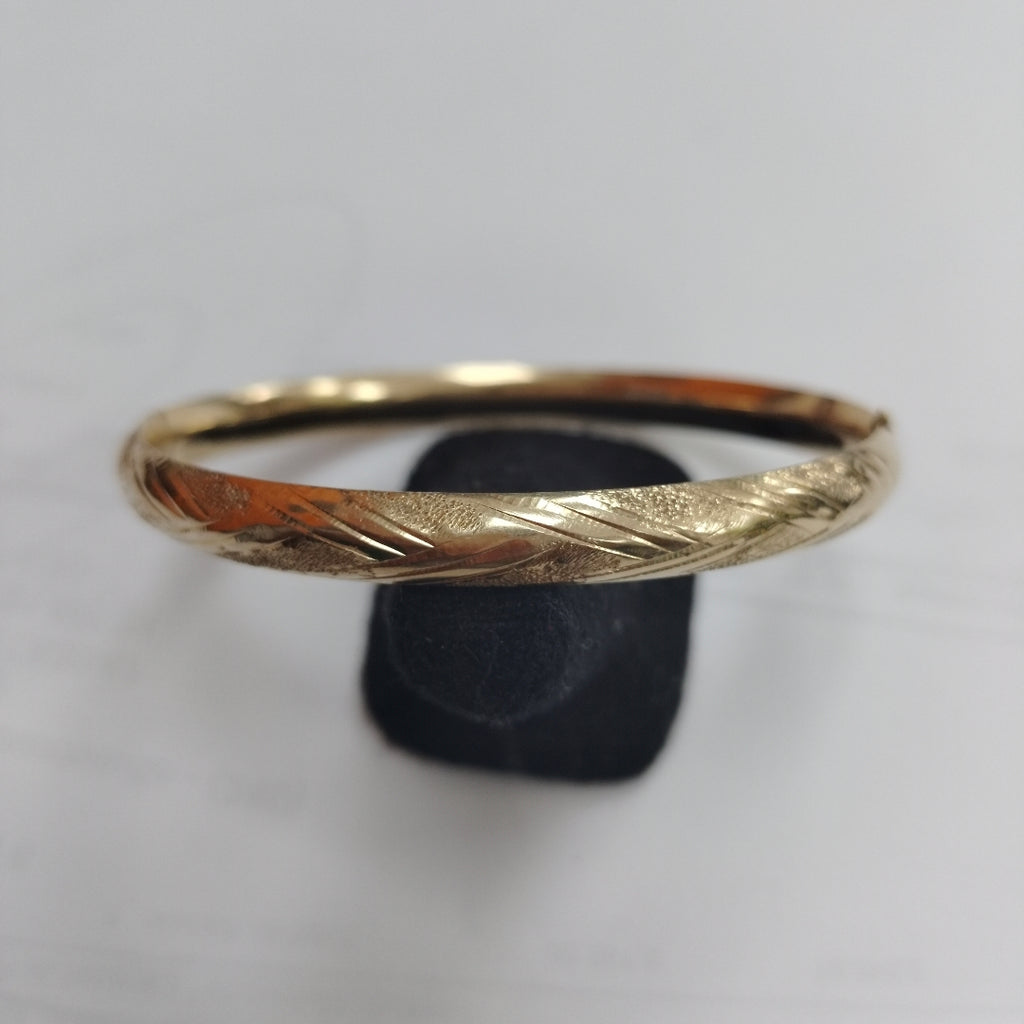 PULSERA RIGIDA ORO 10 K 7 GRMS (SEMINUEVO)