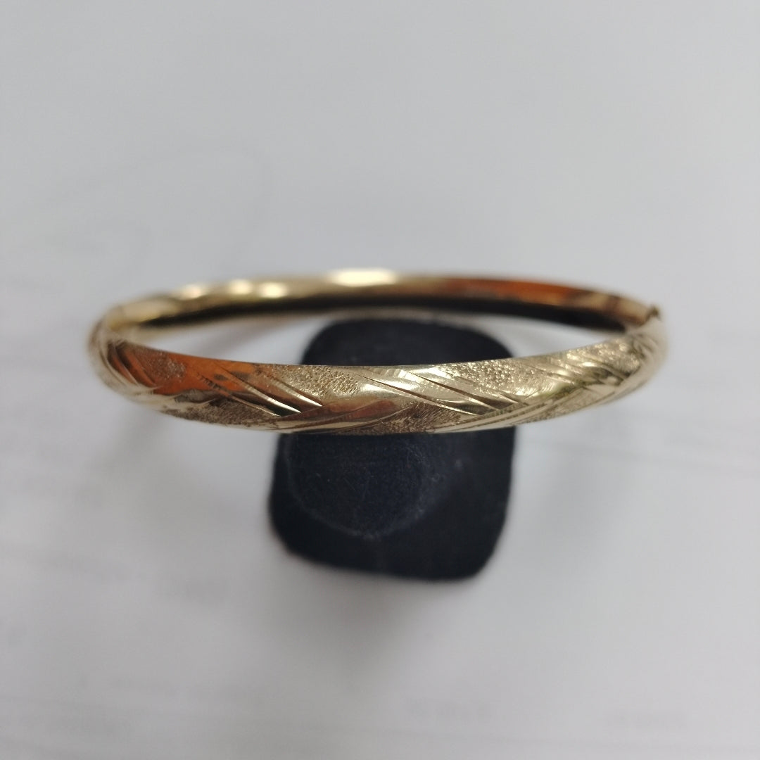 PULSERA RIGIDA ORO 10 K 7 GRMS (SEMINUEVO)