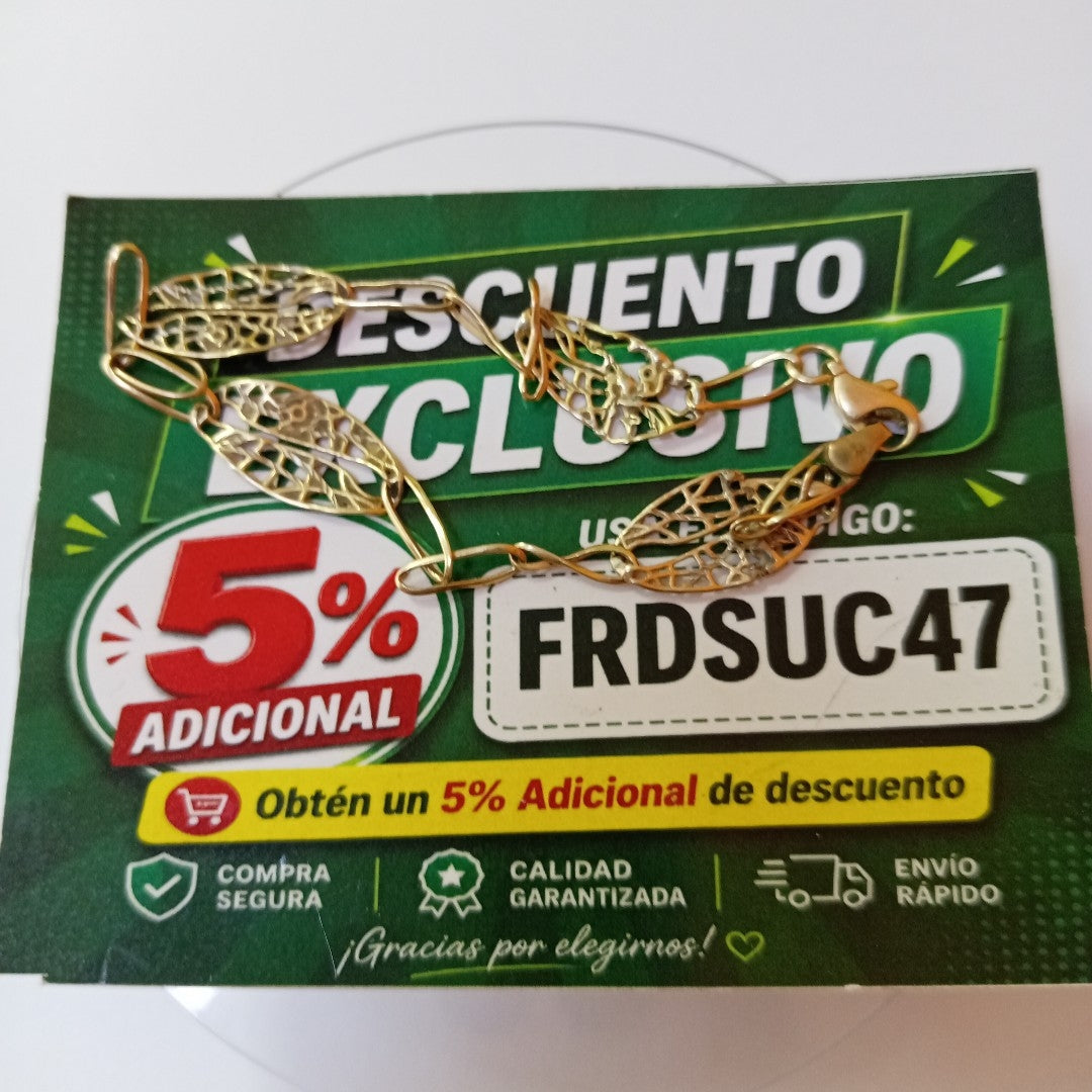 PULSERA ORO 10 K 3.6 GRMS (SEMINUEVO)