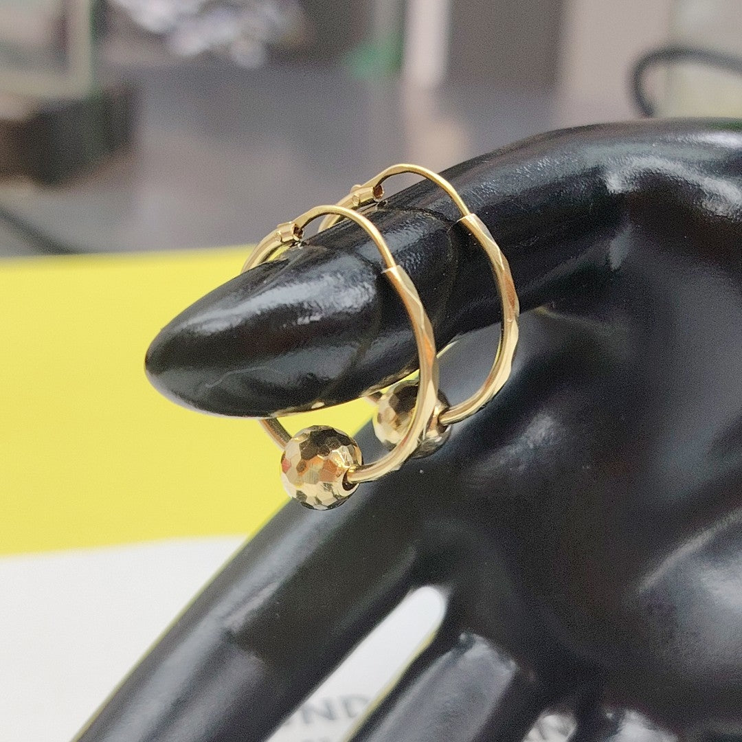 ARRACADAS PAR ORO 18 K 2.5 GRMS (SEMINUEVO)