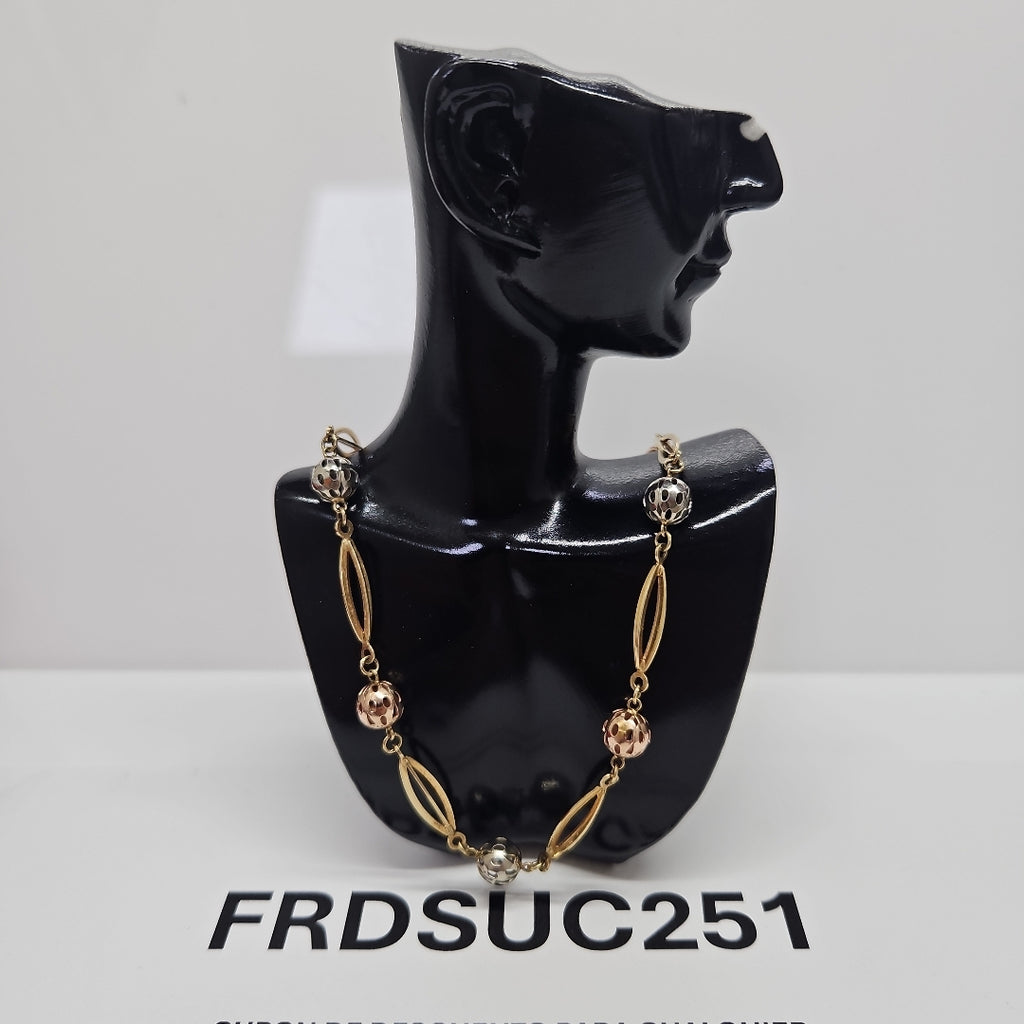 GARGANTILLA ORO, ORO COMBINADO 14 K 15.6 GRMS (SEMINUEVO)