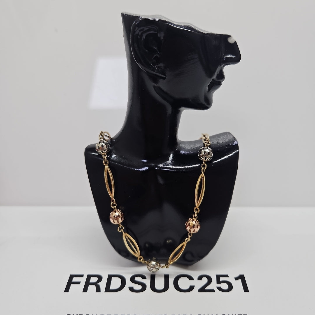 GARGANTILLA ORO, ORO COMBINADO 14 K 15.6 GRMS (SEMINUEVO)