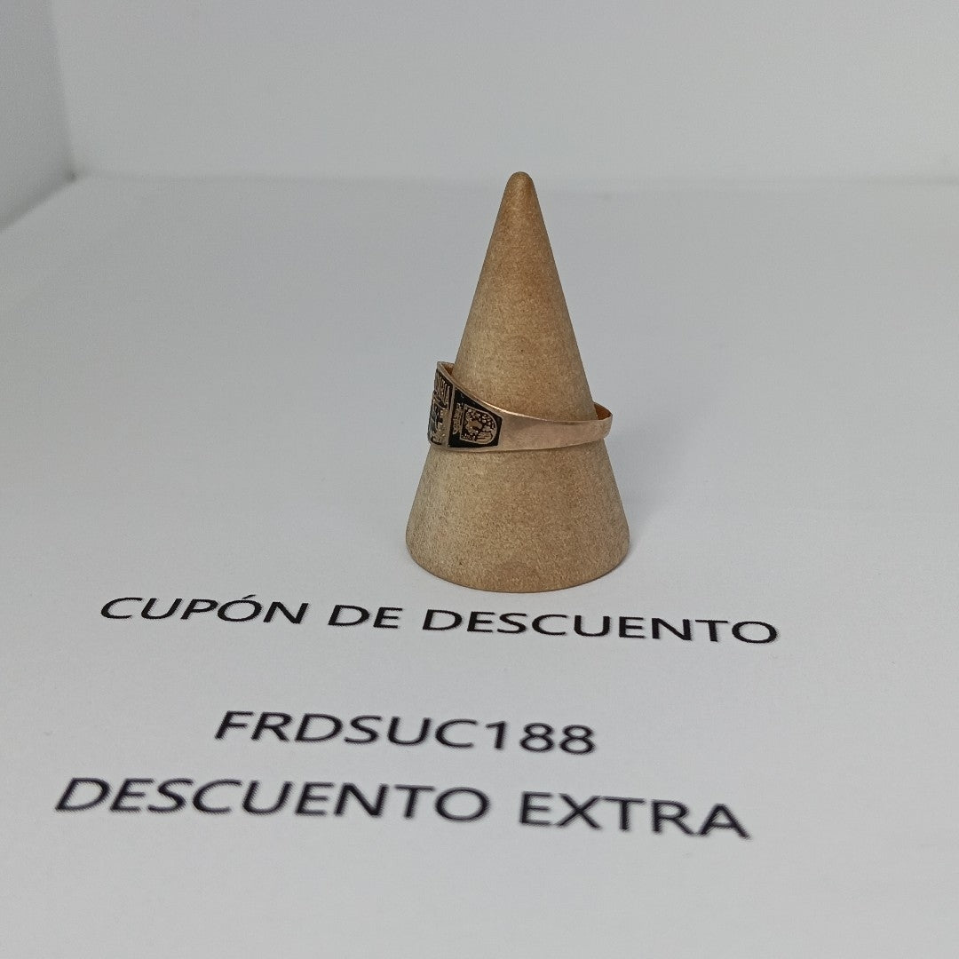 ANILLO DE GRADUACIÓN ORO 8 K 1 GRMS (SEMINUEVO)